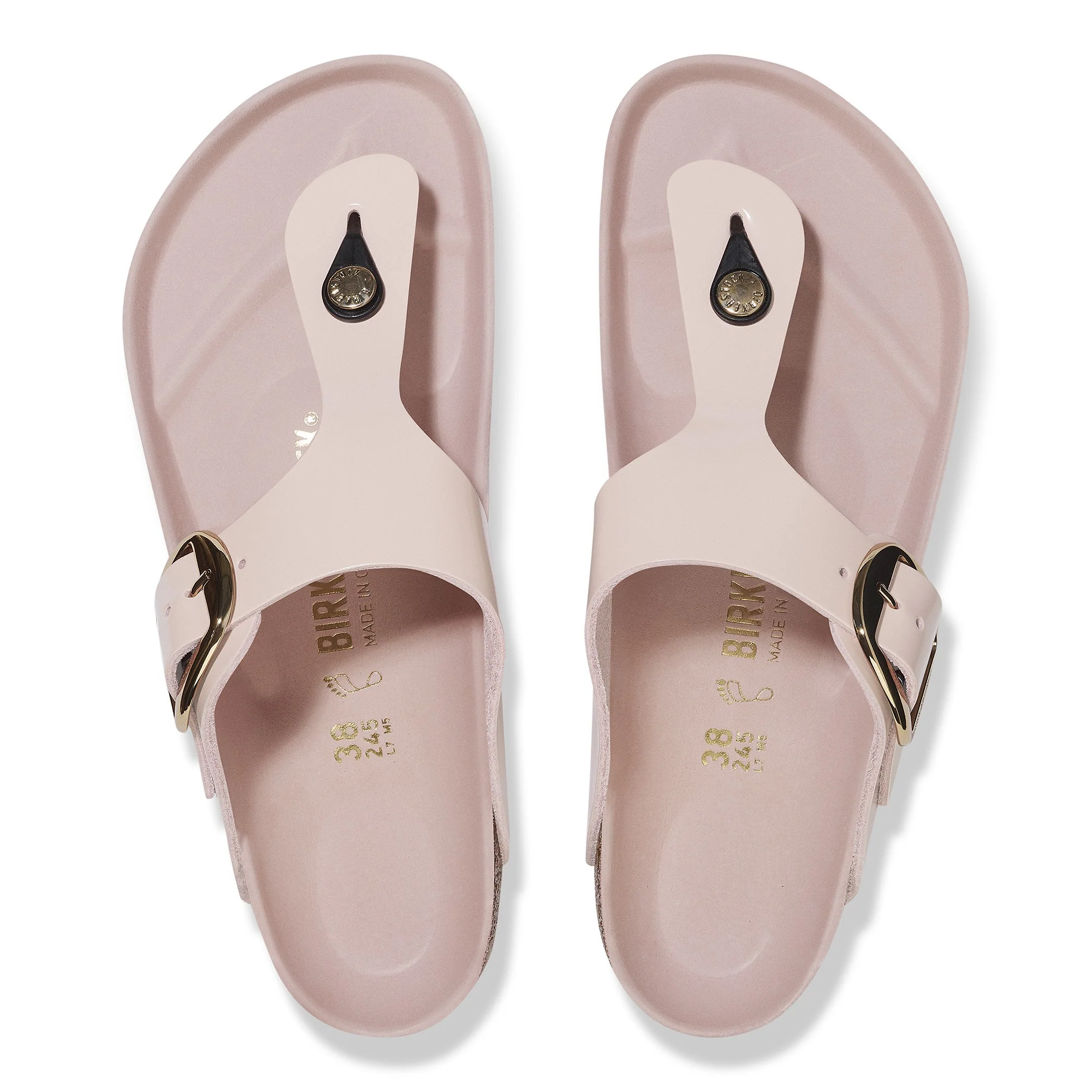 Gizeh Big Buckle Natural Leather Patent - Image 3
