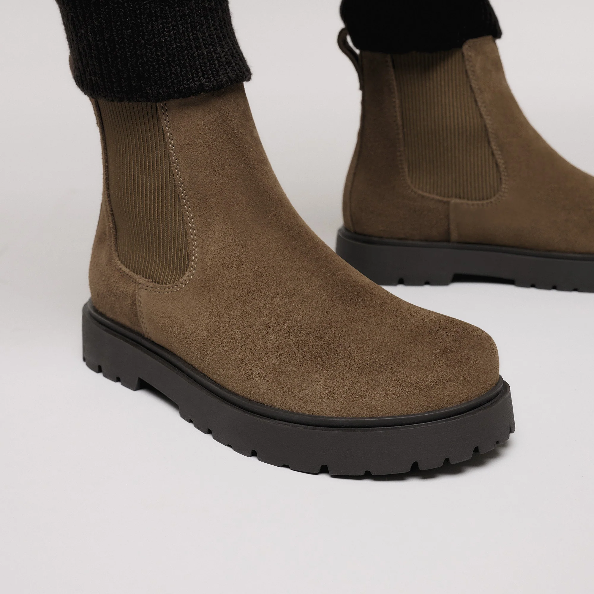 Highwood Slip On Men Suede Leather Dark Tea - Image 8