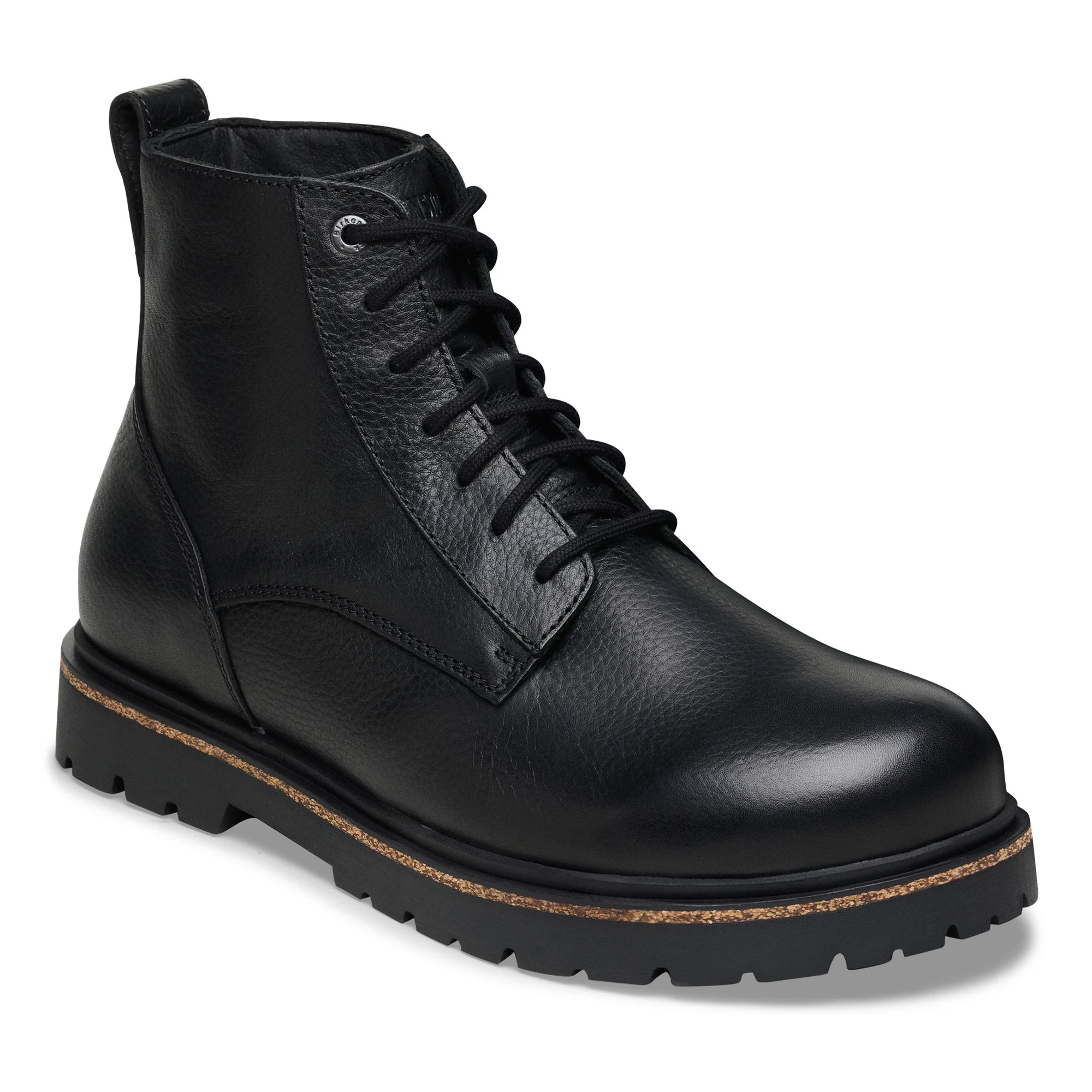 Highwood Lace Mid Men Natural Leather Black