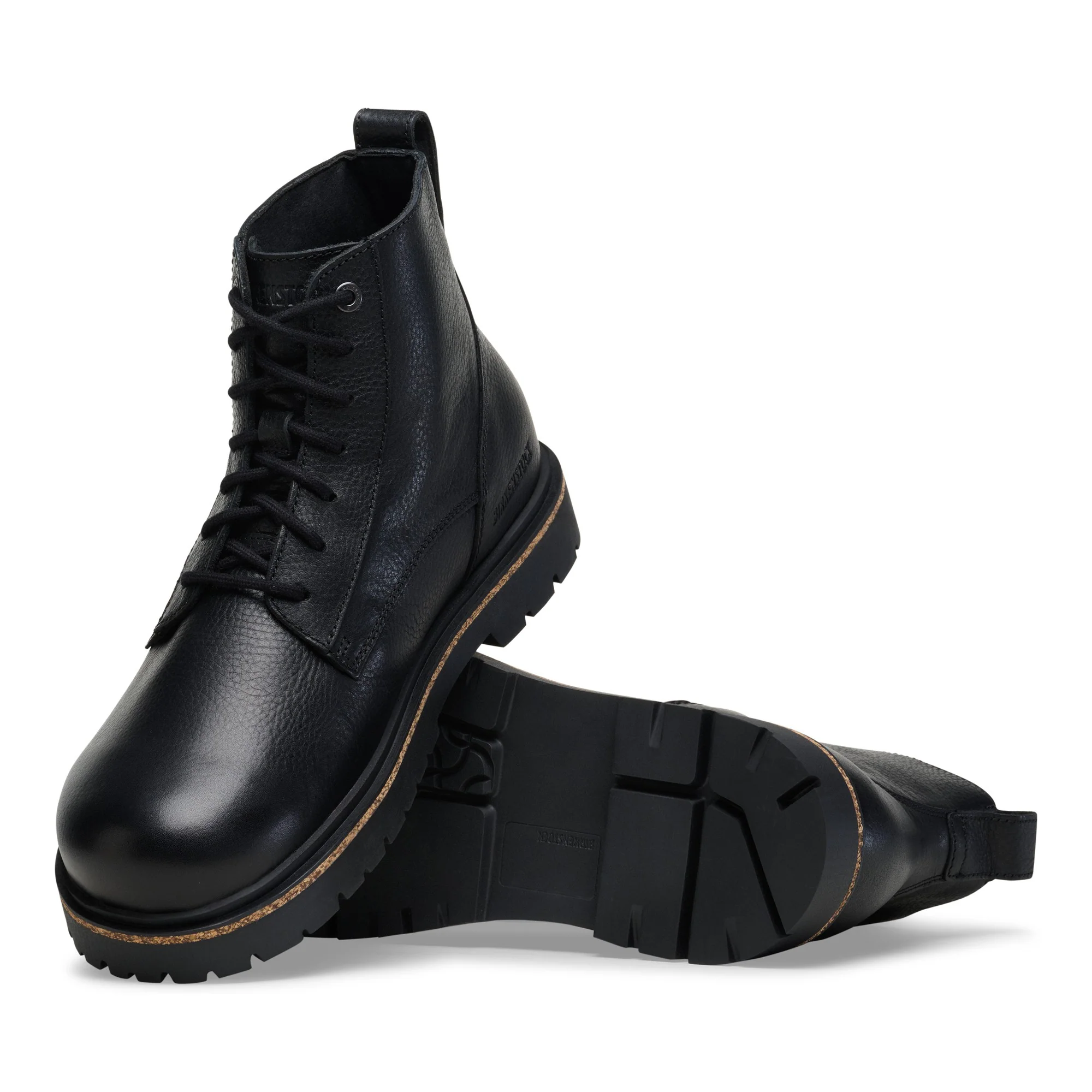 Highwood Lace Mid Men Natural Leather Black - Image 2
