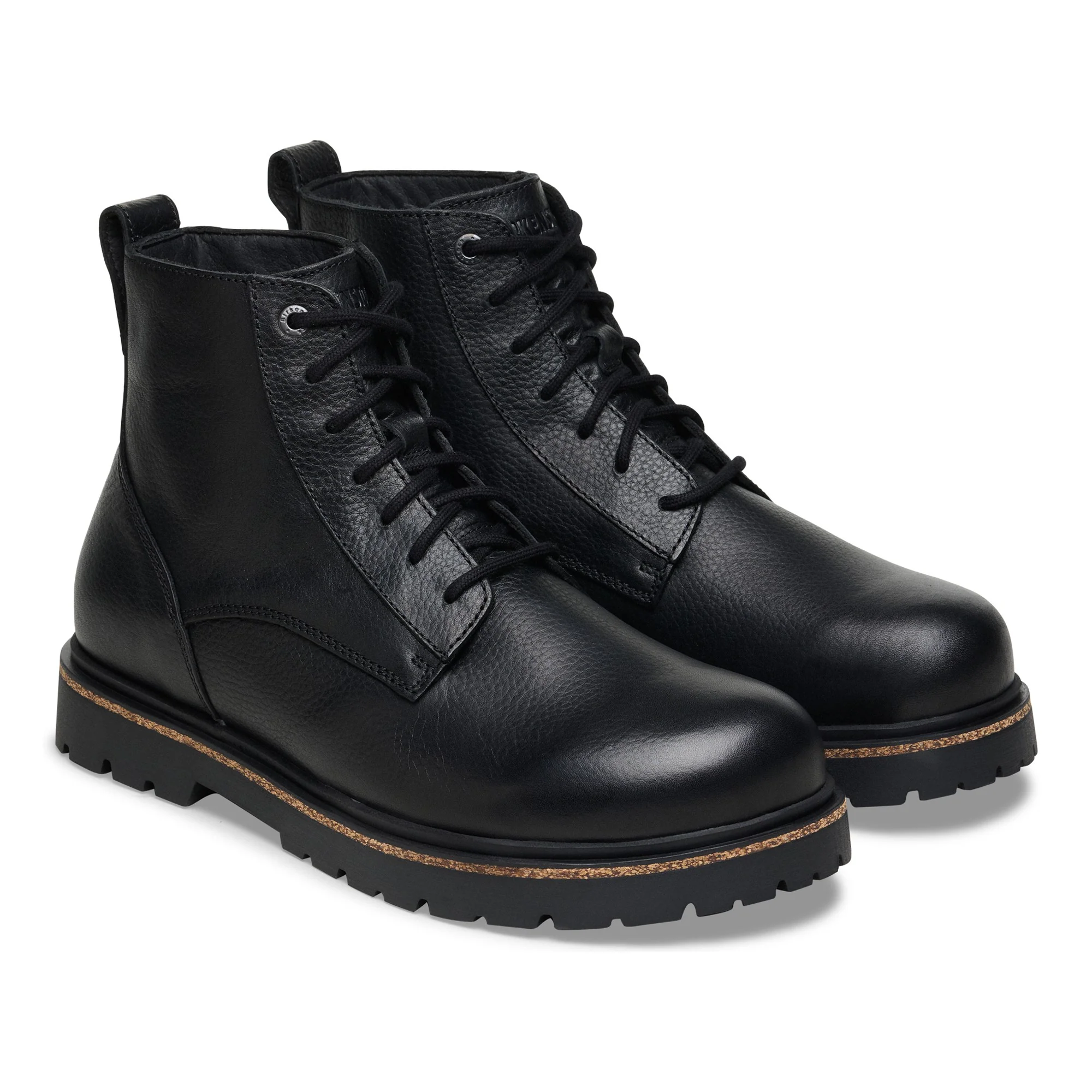 Highwood Lace Mid Men Natural Leather Black - Image 5