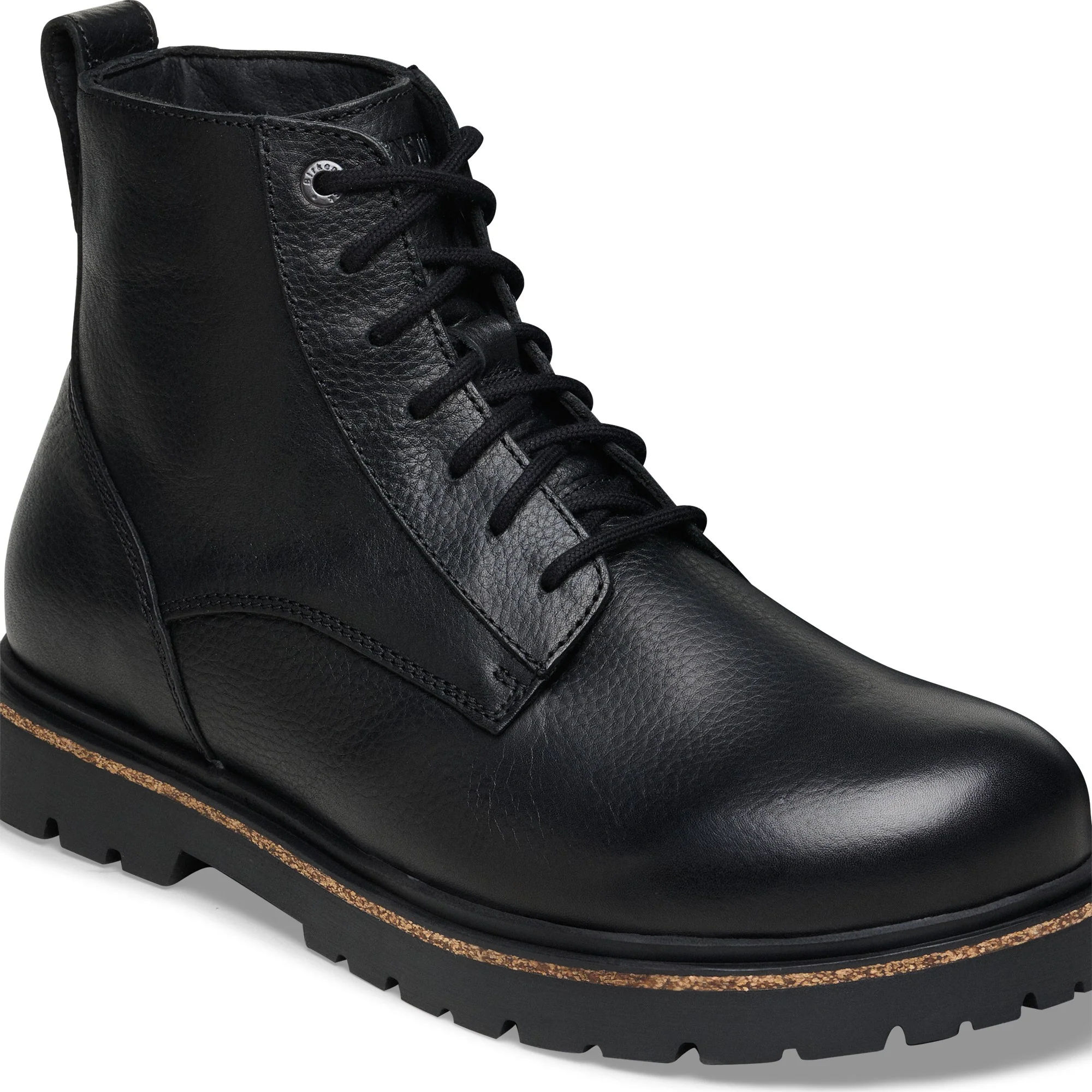 Highwood Lace Mid Men Natural Leather Black - Image 6