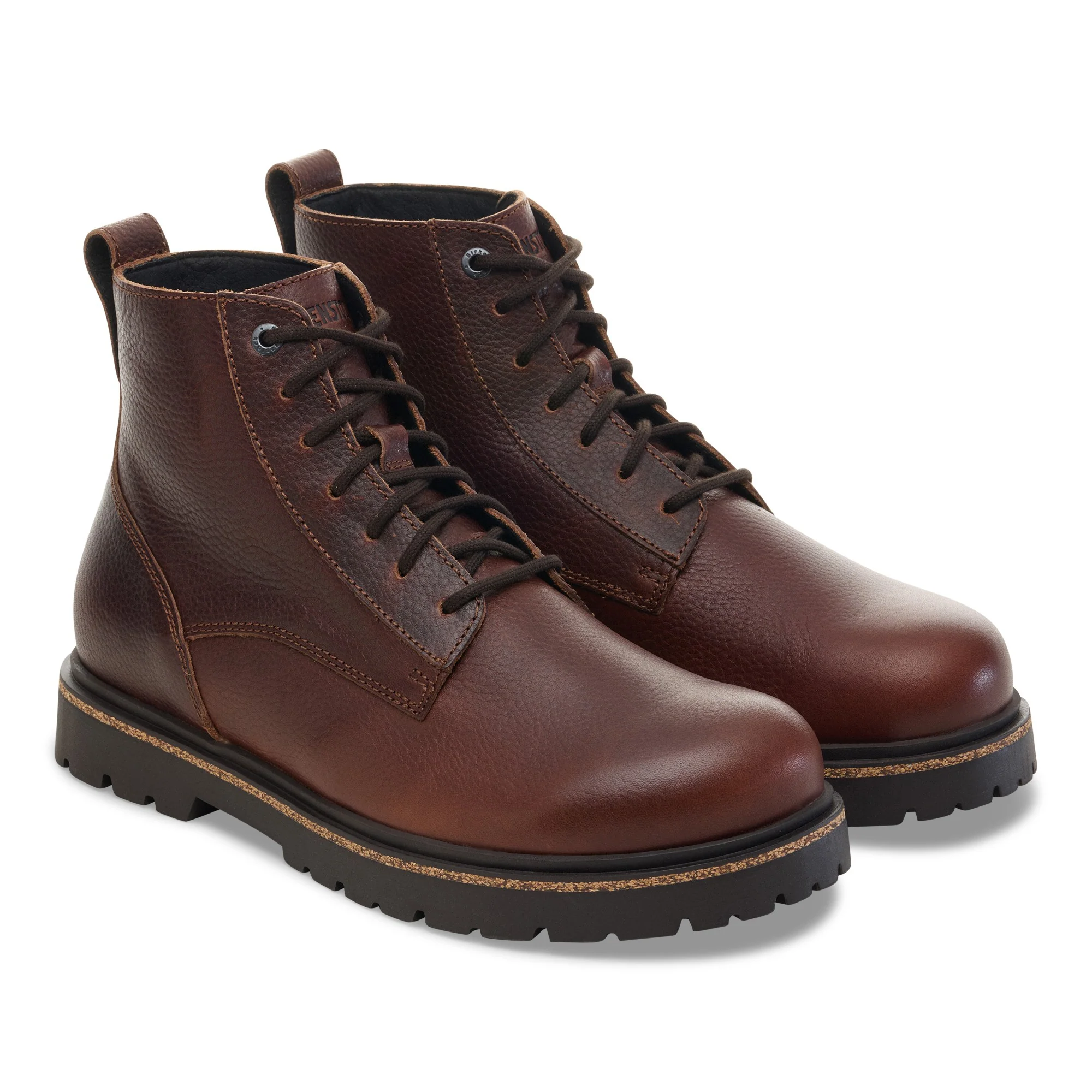 Highwood Lace Mid Men Natural Leather Chocolate - Image 4
