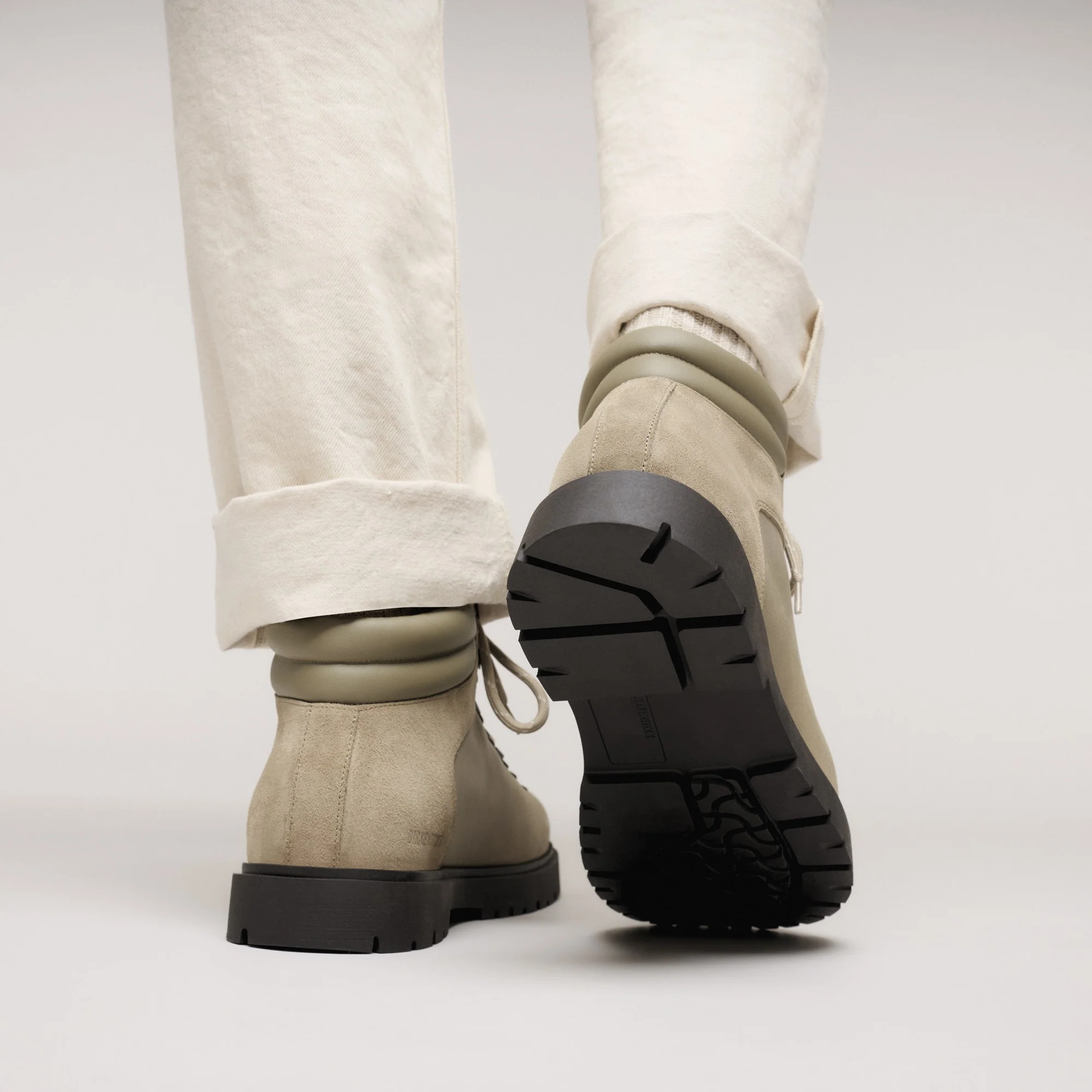 Jackson Nubuck Leather/Suede Taupe - Image 9