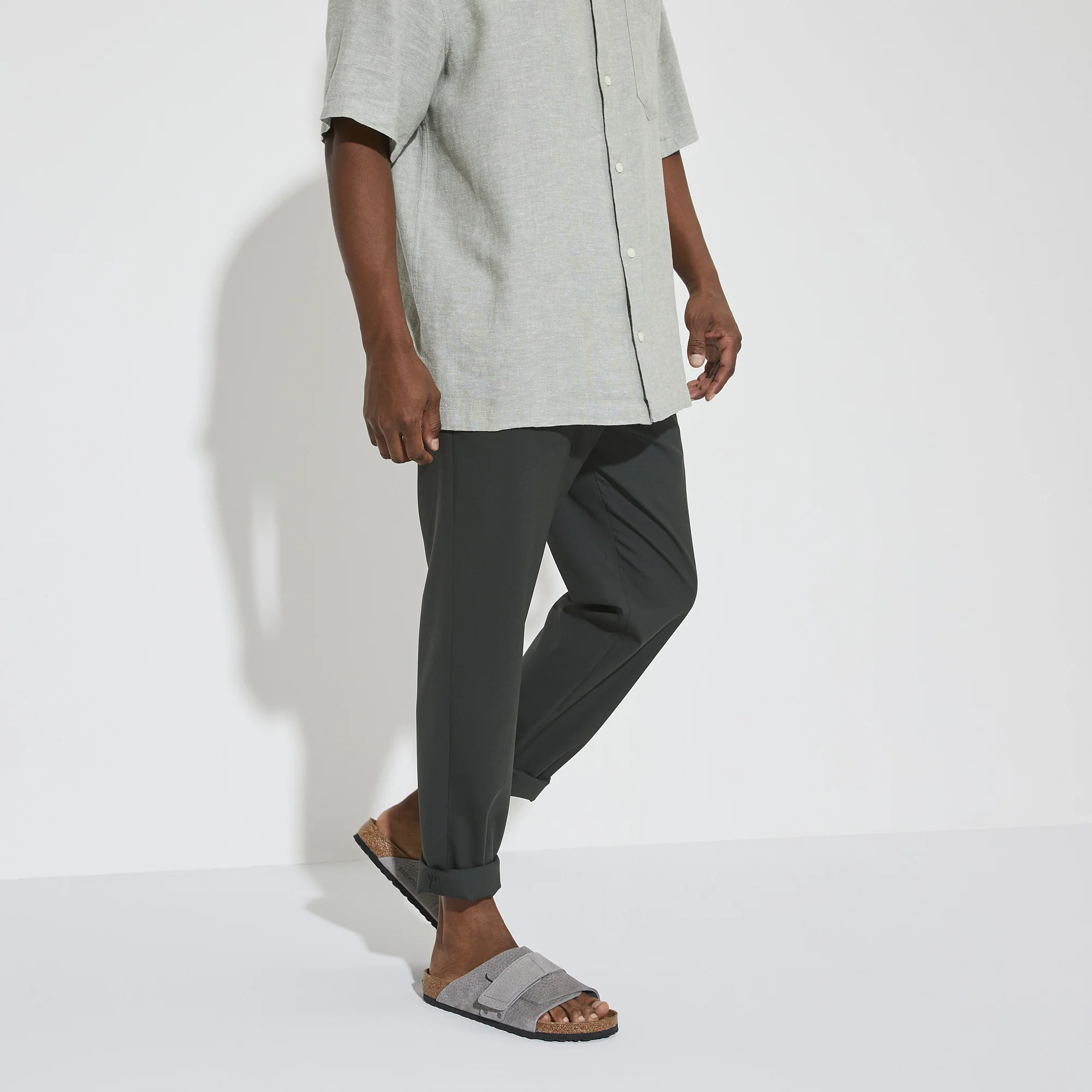 Kyoto Nubuk Leather Desert Buck Whale Gray - Image 6