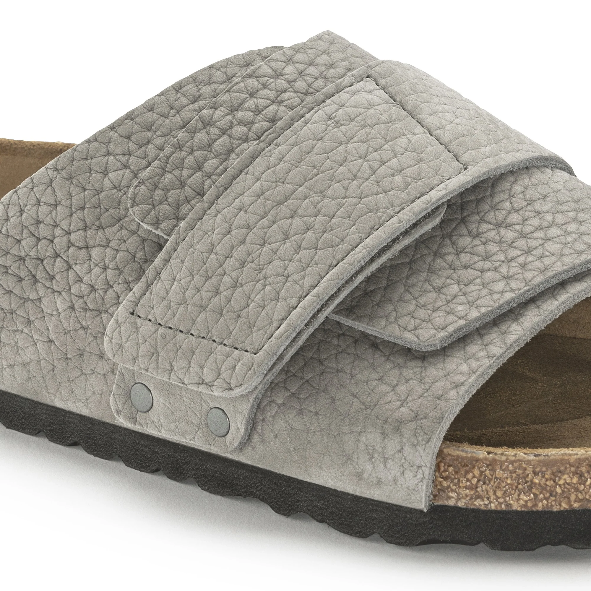 Kyoto Nubuk Leather Desert Buck Whale Gray - Image 7