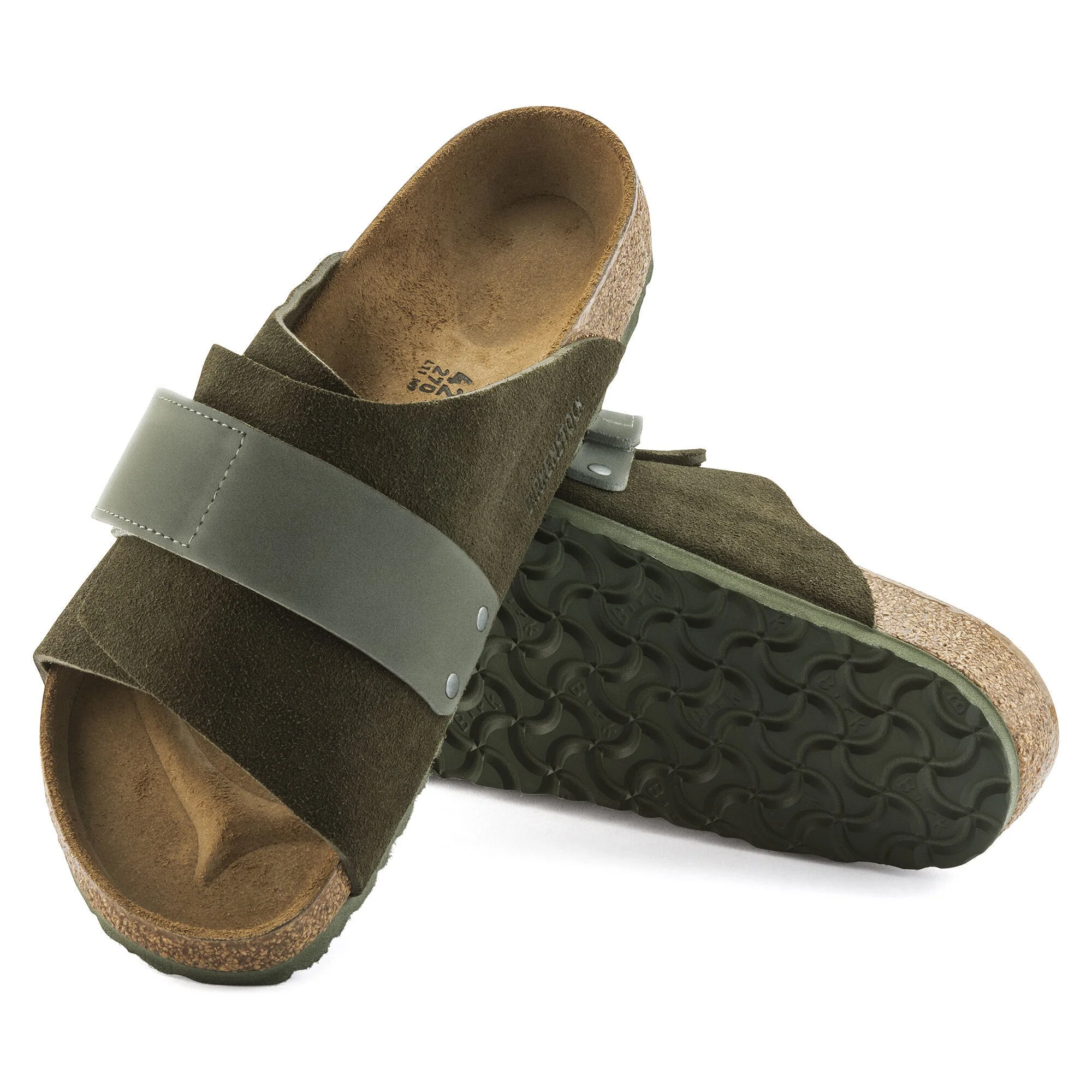 Kyoto Nubuck Leather/Suede Thyme - Image 2