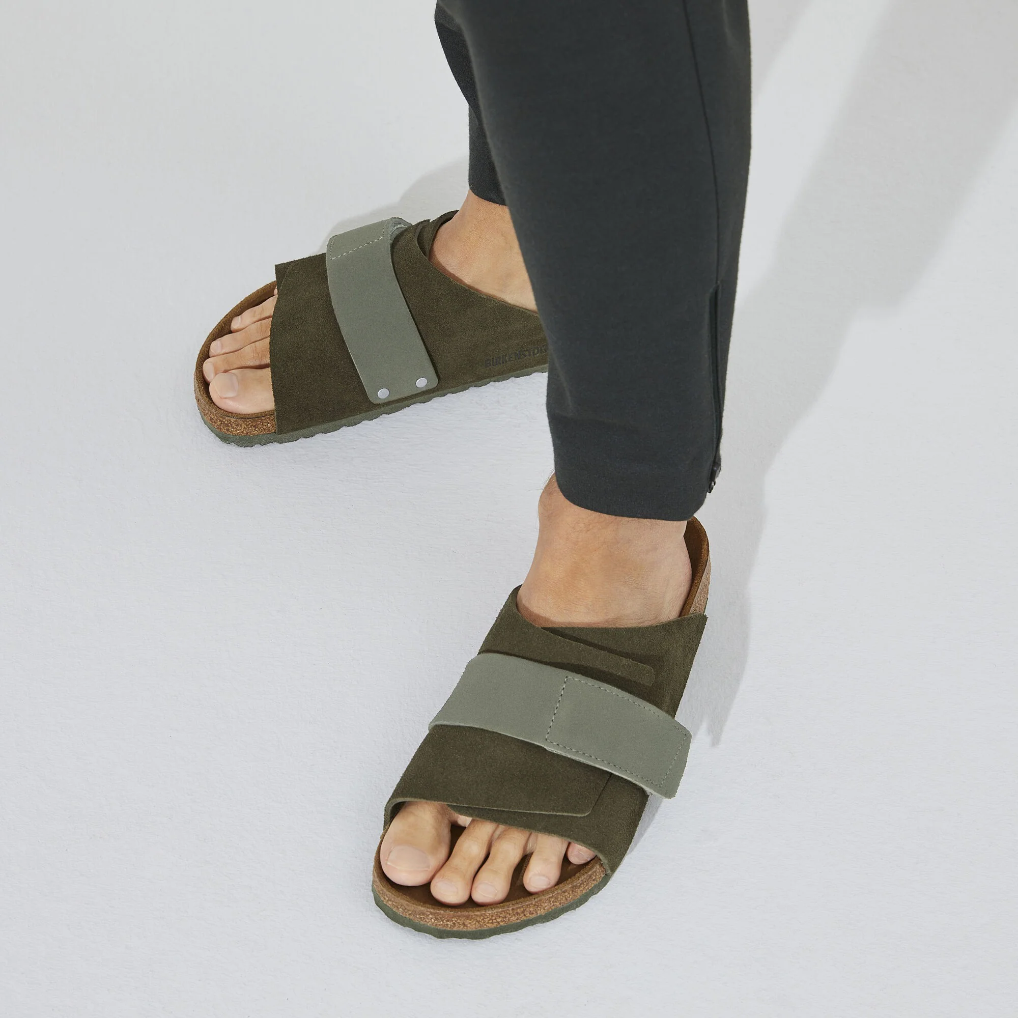 Kyoto Nubuck Leather/Suede Thyme - Image 5