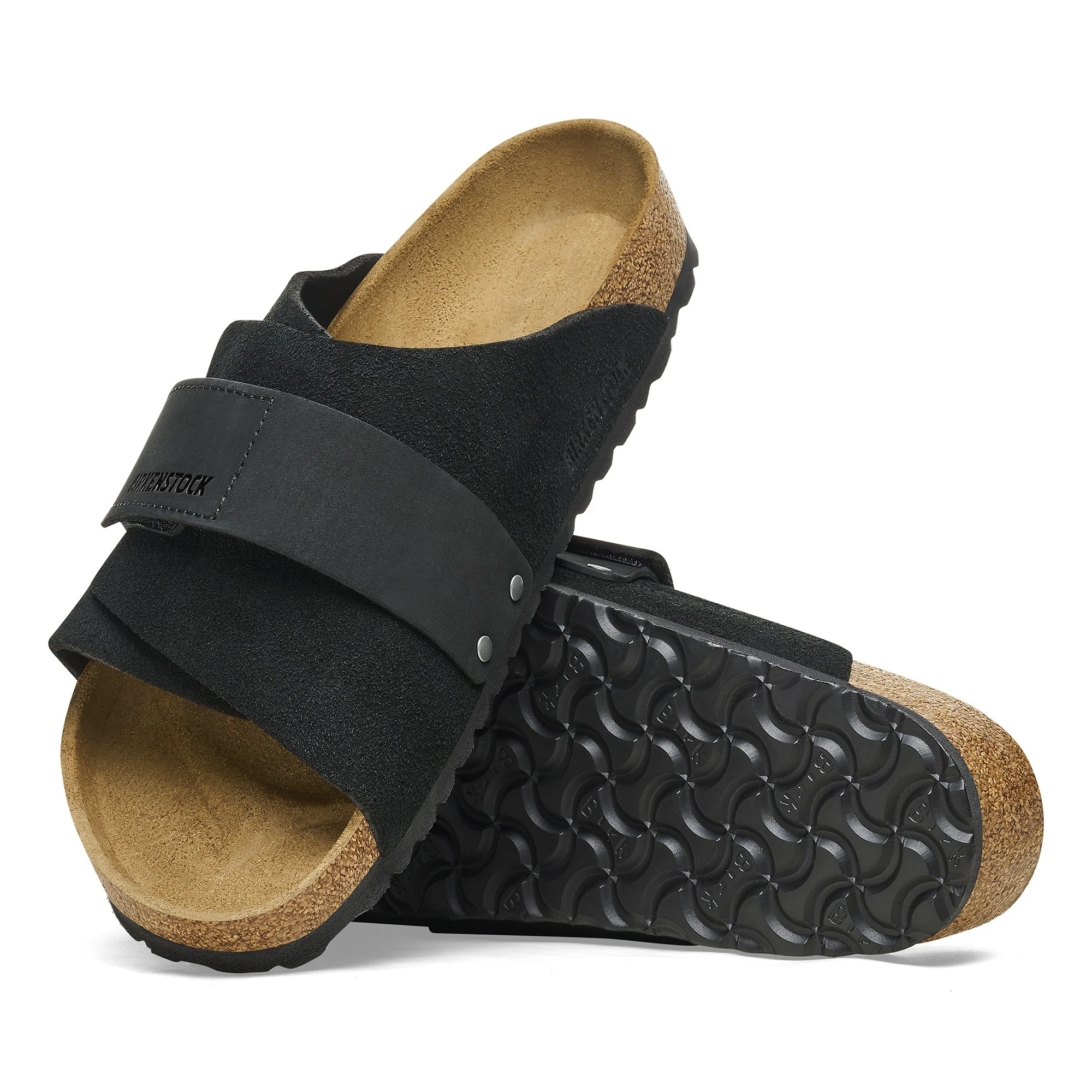 Kyoto Nubuck Leather/Suede Black - Image 7