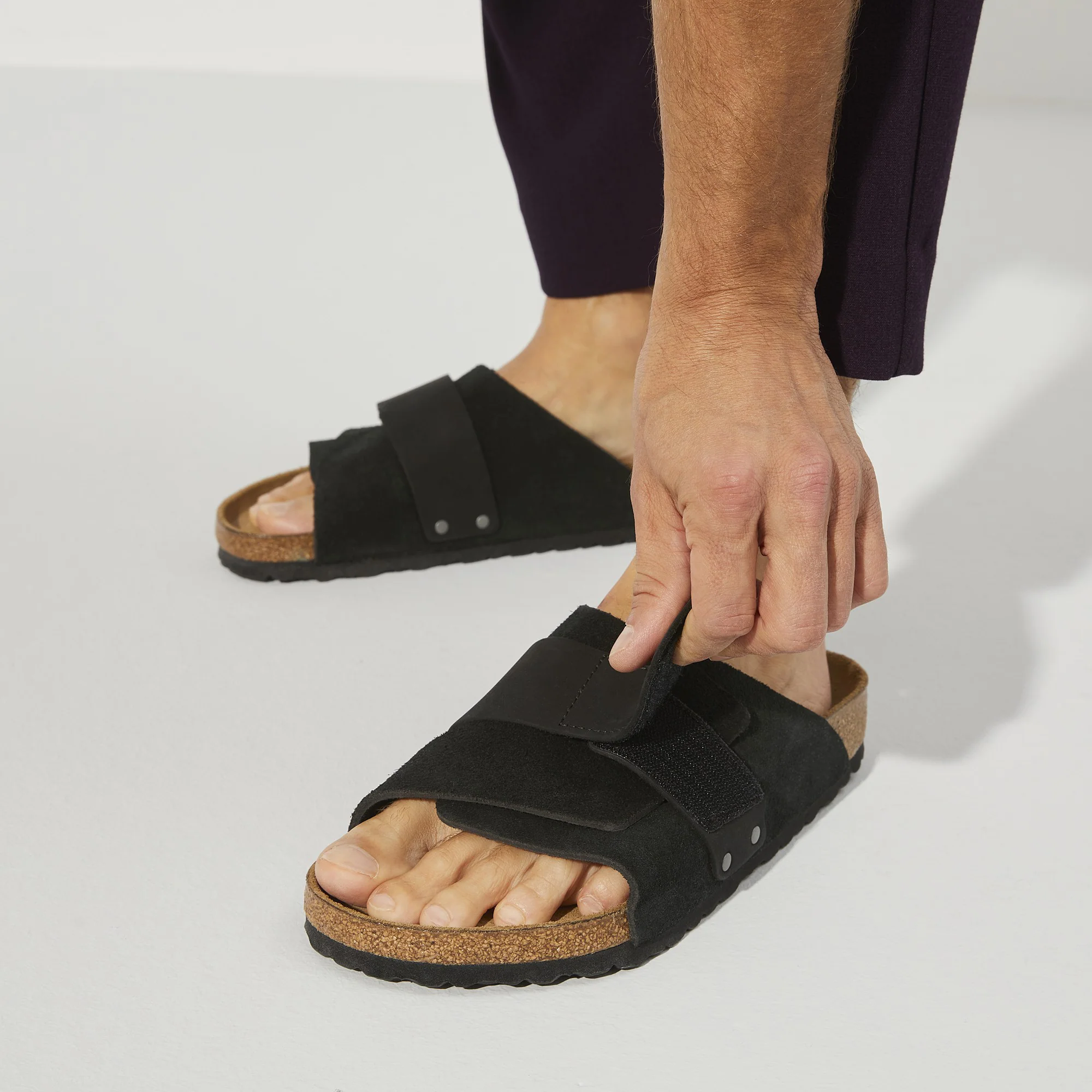 Kyoto Nubuck Leather/Suede Black - Image 9