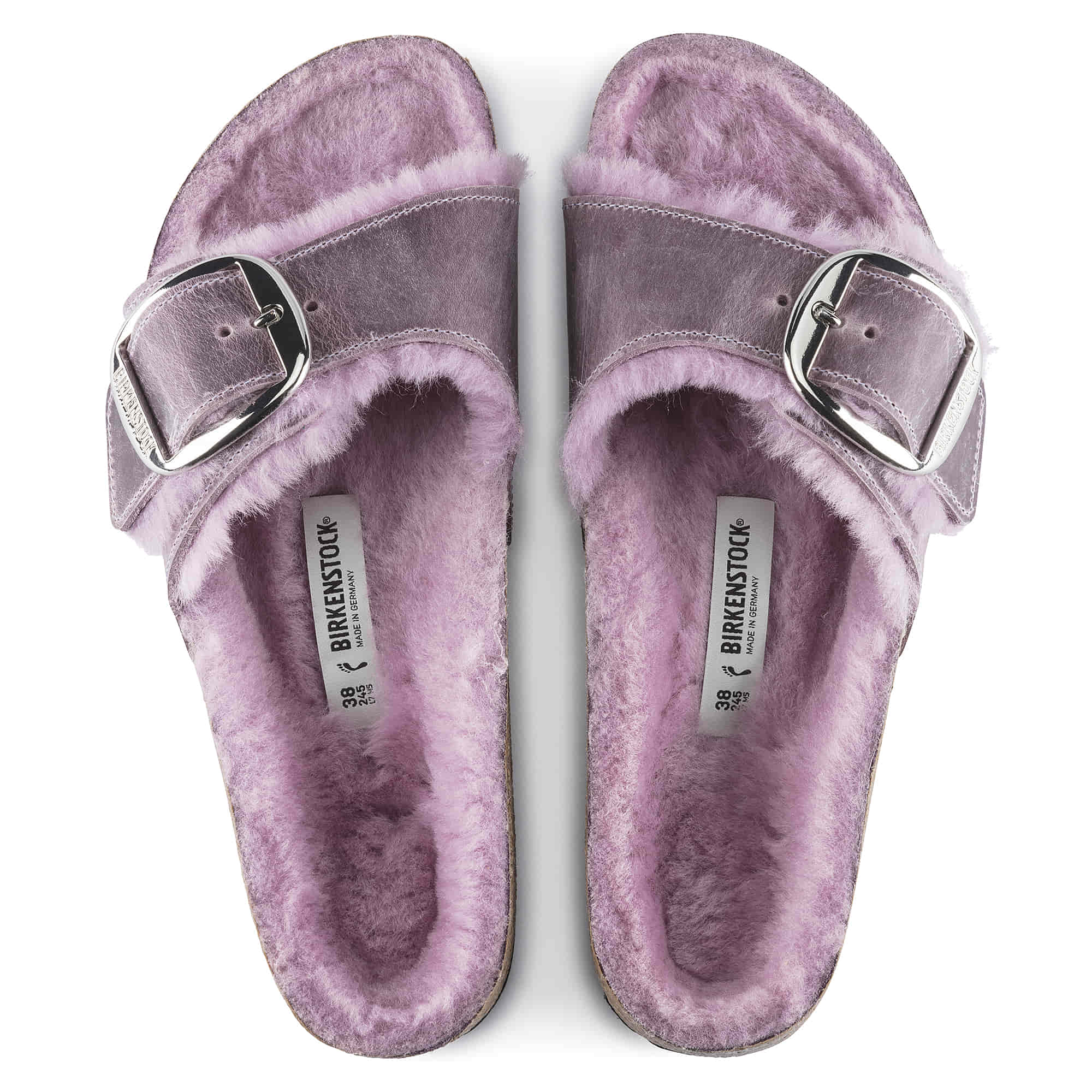 Madrid Big Buckle Shearling Oiled Leather - Image 3