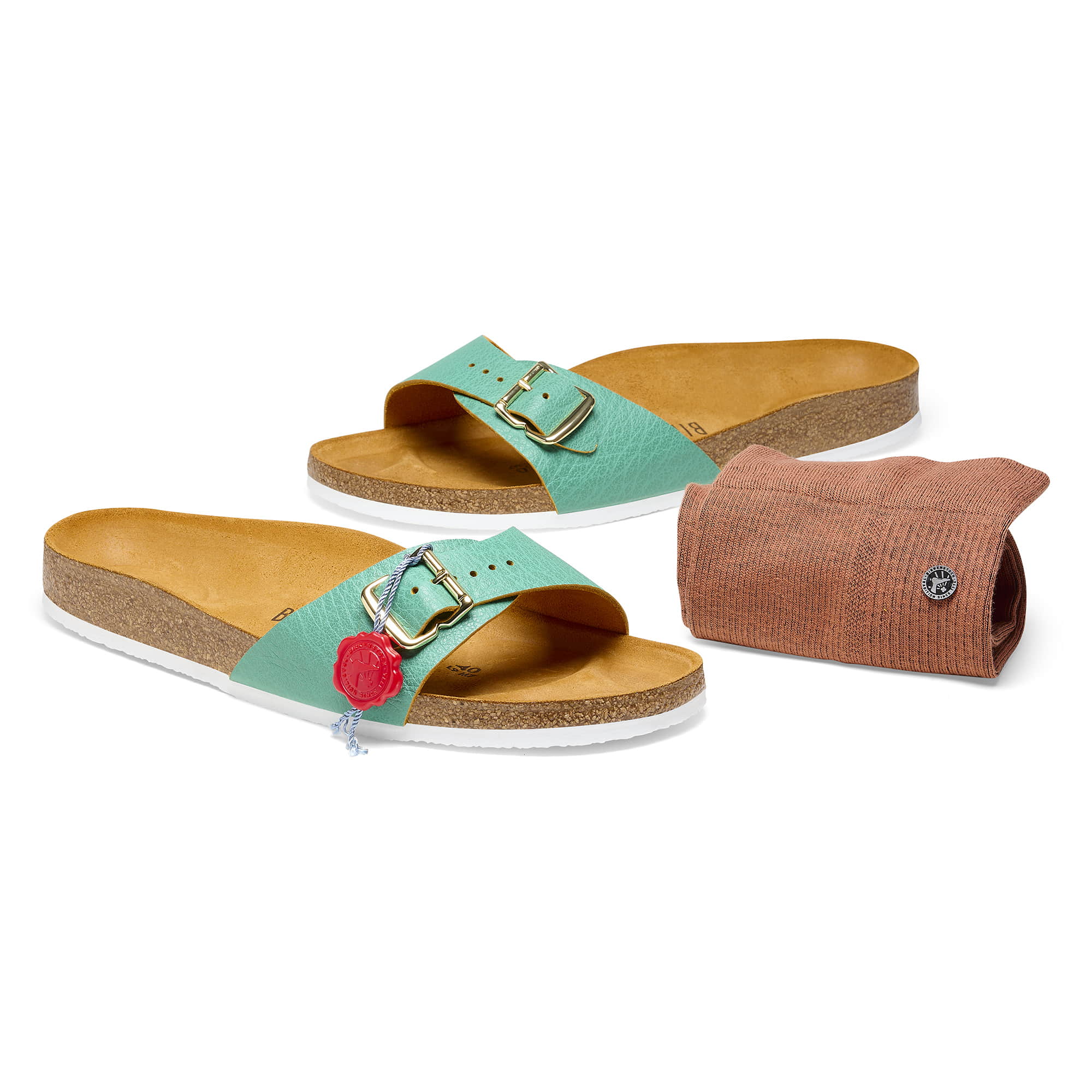 Madrid 1963 Grained Leather Emerald Green + Socke - Image 5