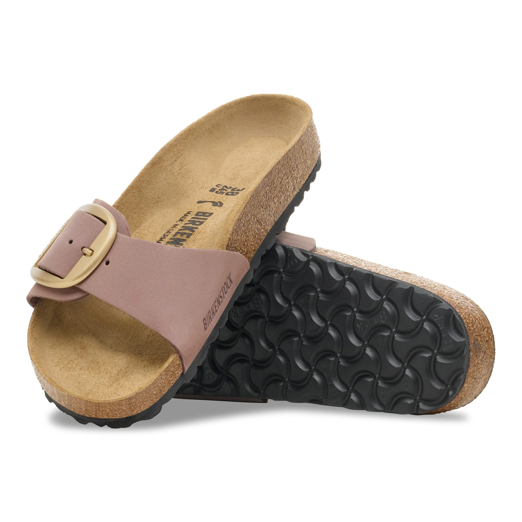 Madrid Big Buckle Nubuk Leather Faded Purple - Image 2