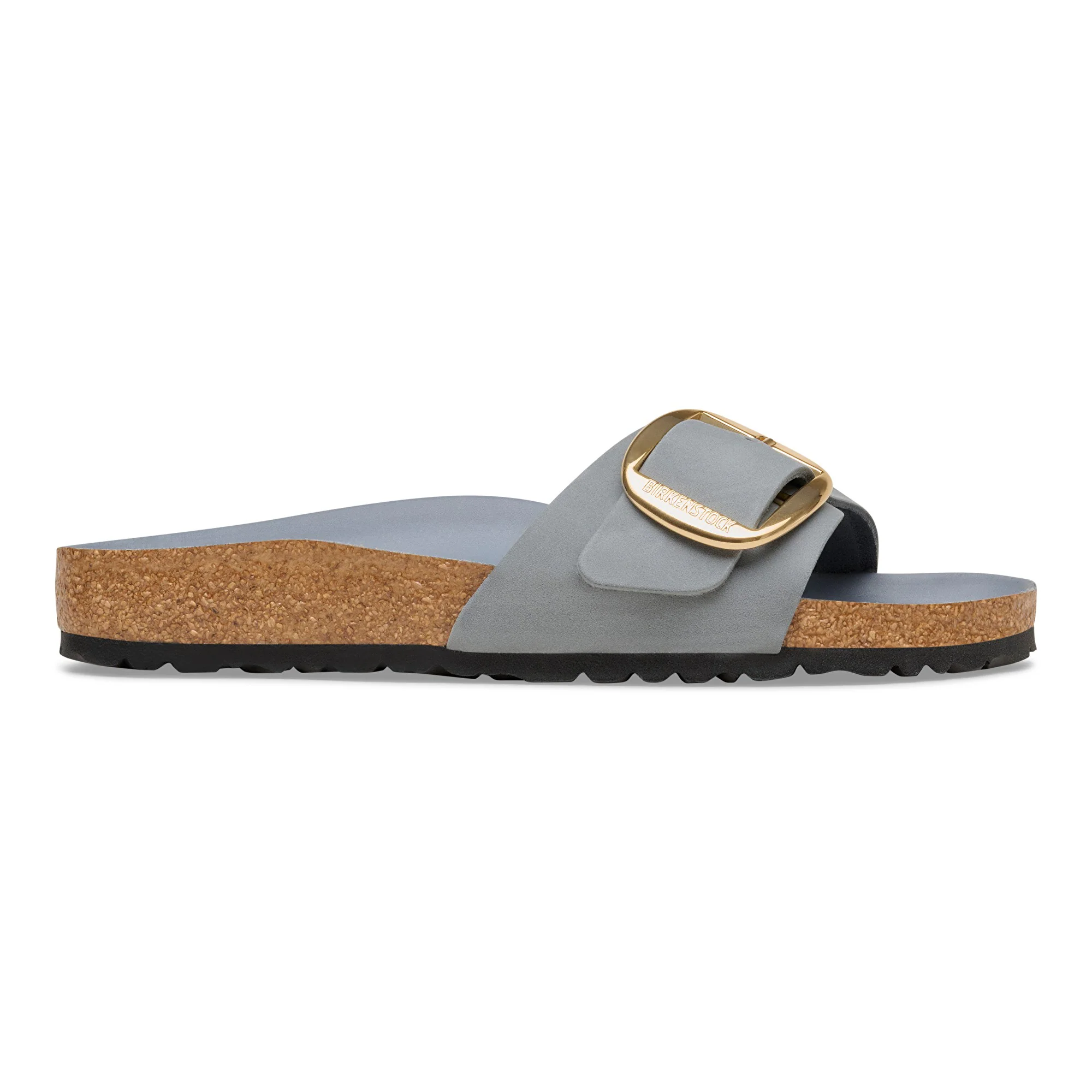 Madrid Big Buckle Natural Leather Oiled Basalt Gray - Image 3