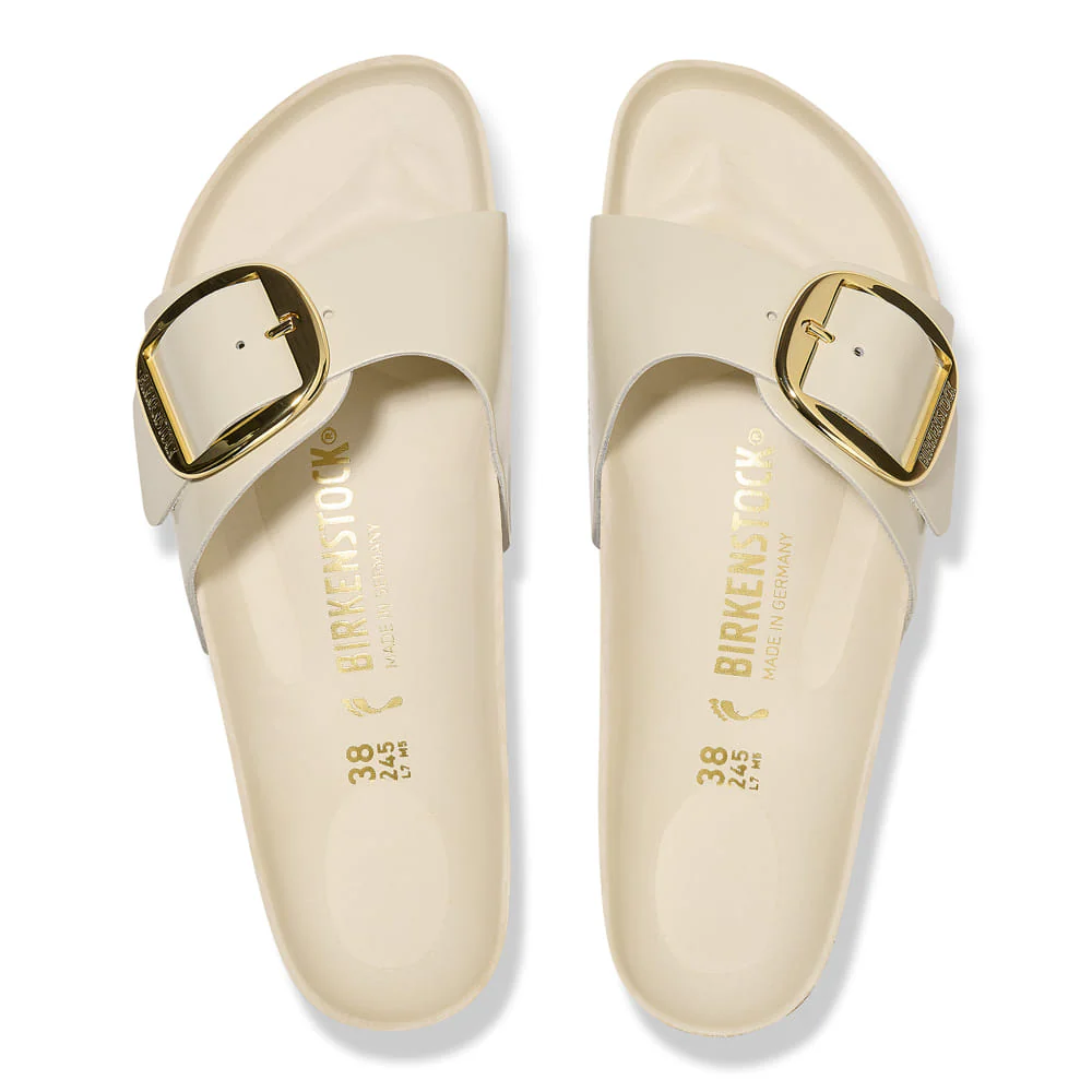 Madrid Big Buckle Natural Leather Patent - Image 4