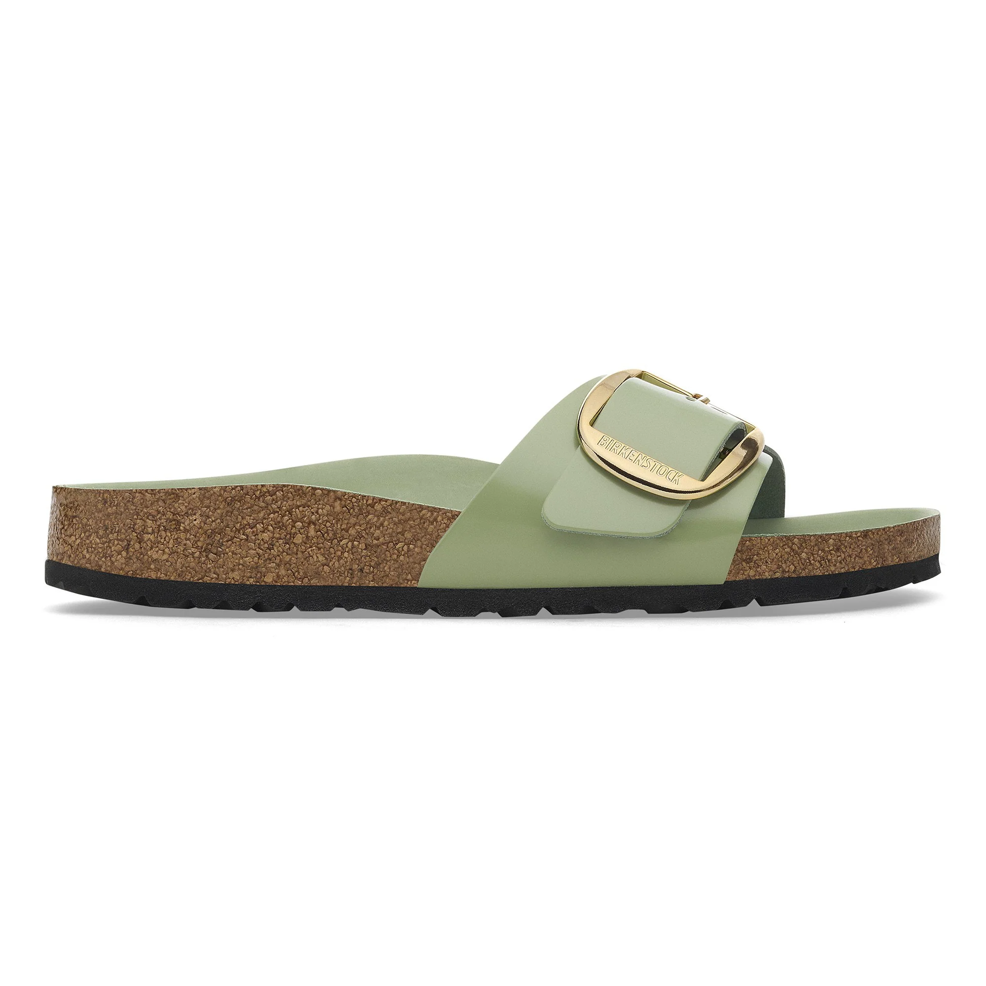 Madrid Big Buckle Natural Leather Patent - Image 5