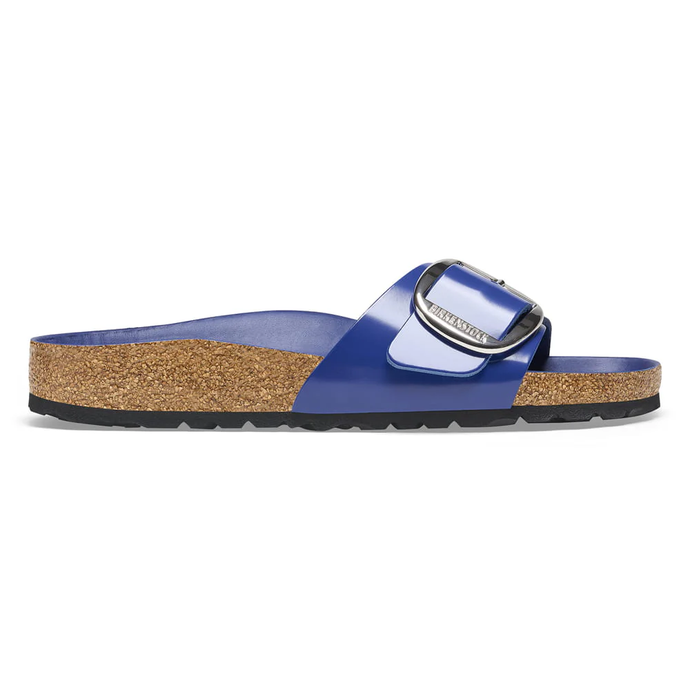 Madrid Big Buckle Natural Leather Patent - Image 5