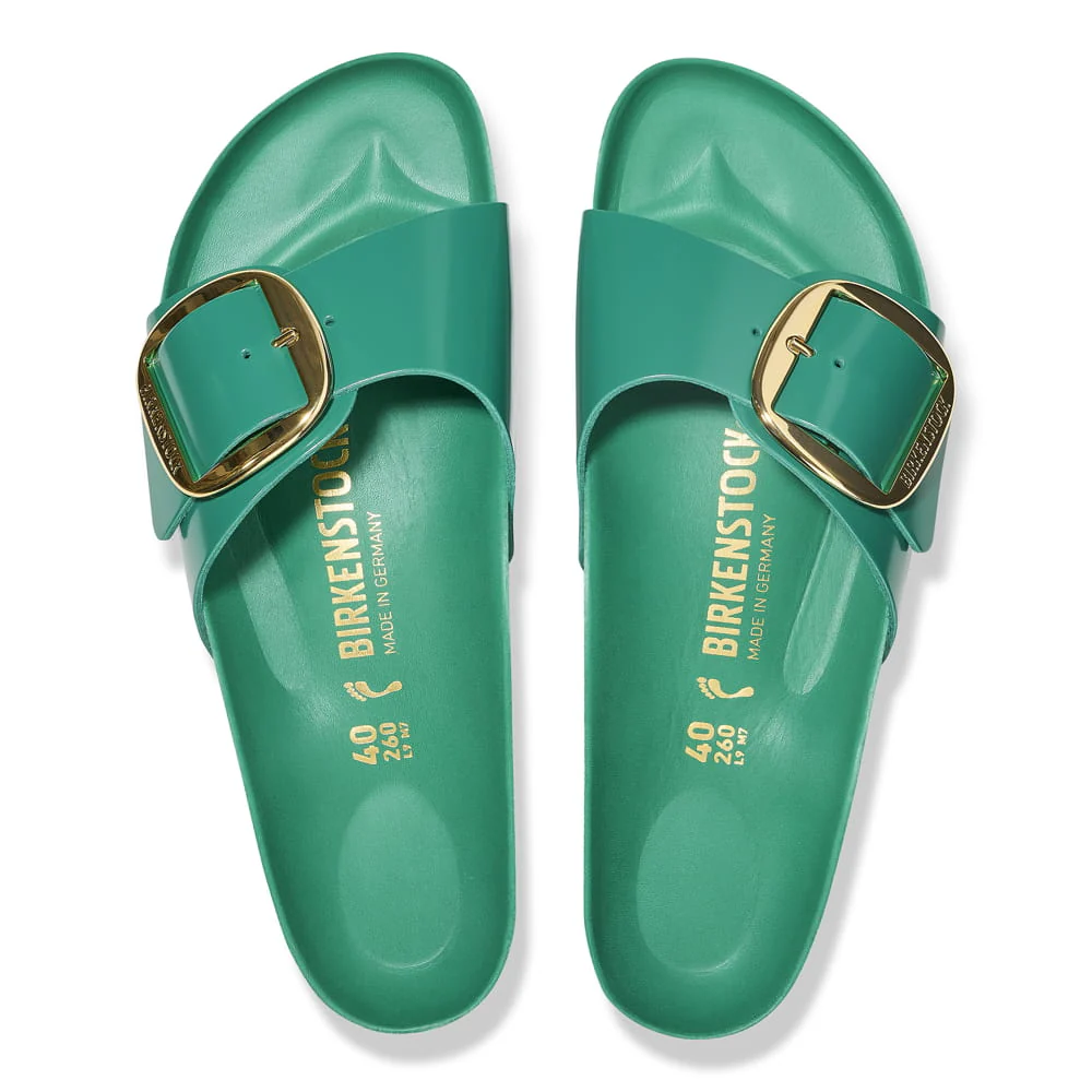 Madrid Big Buckle Natural Leather Patent - Image 3