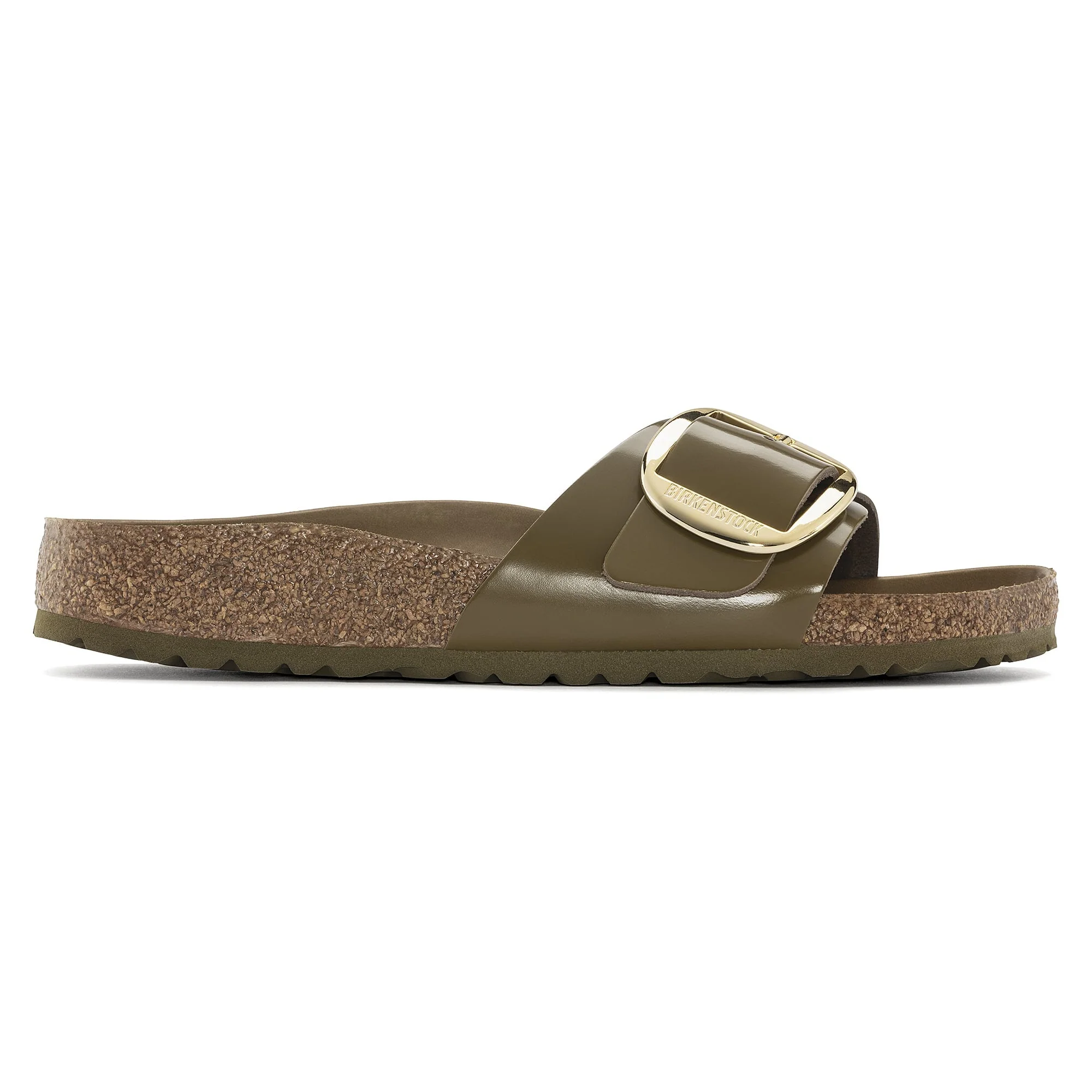 Madrid Big Buckle Natural Leather Patent - Image 5