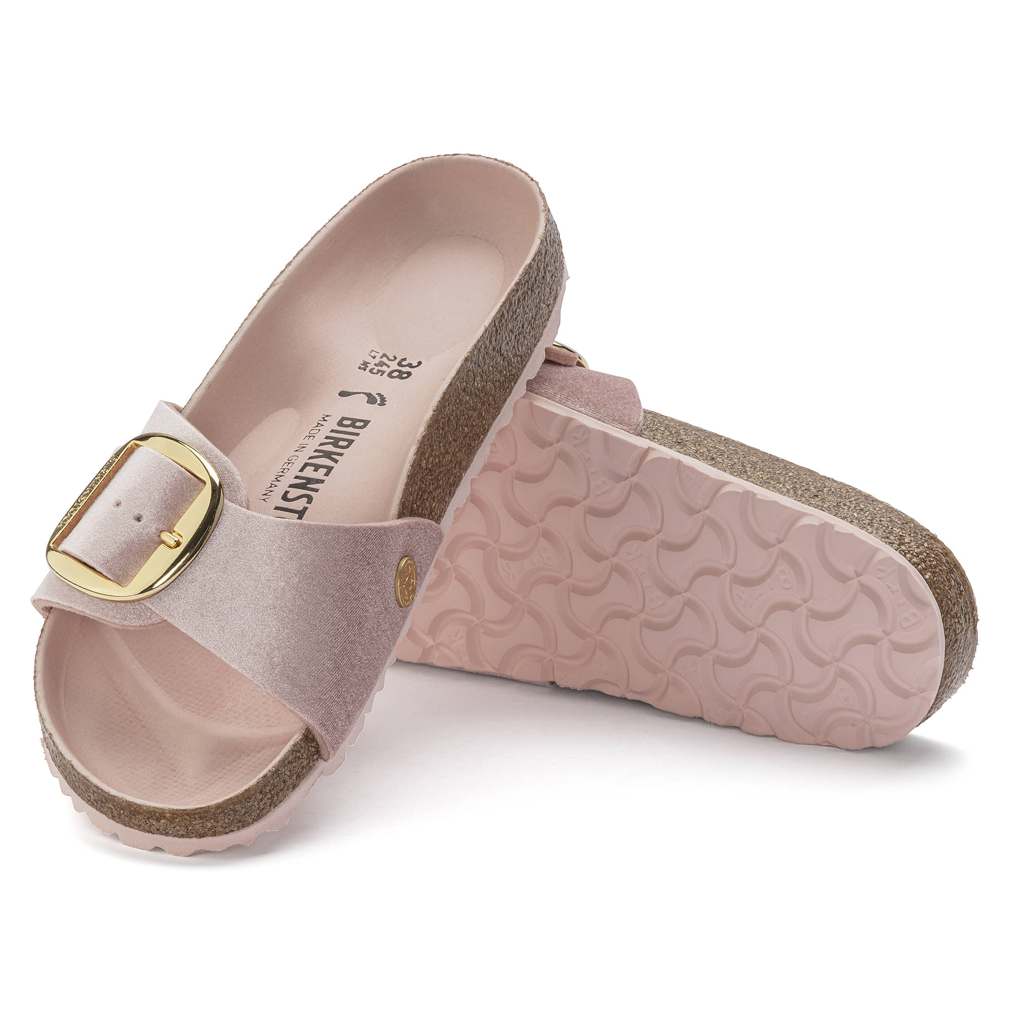 Madrid Big Buckle Rivet Logo Velvet - Image 2