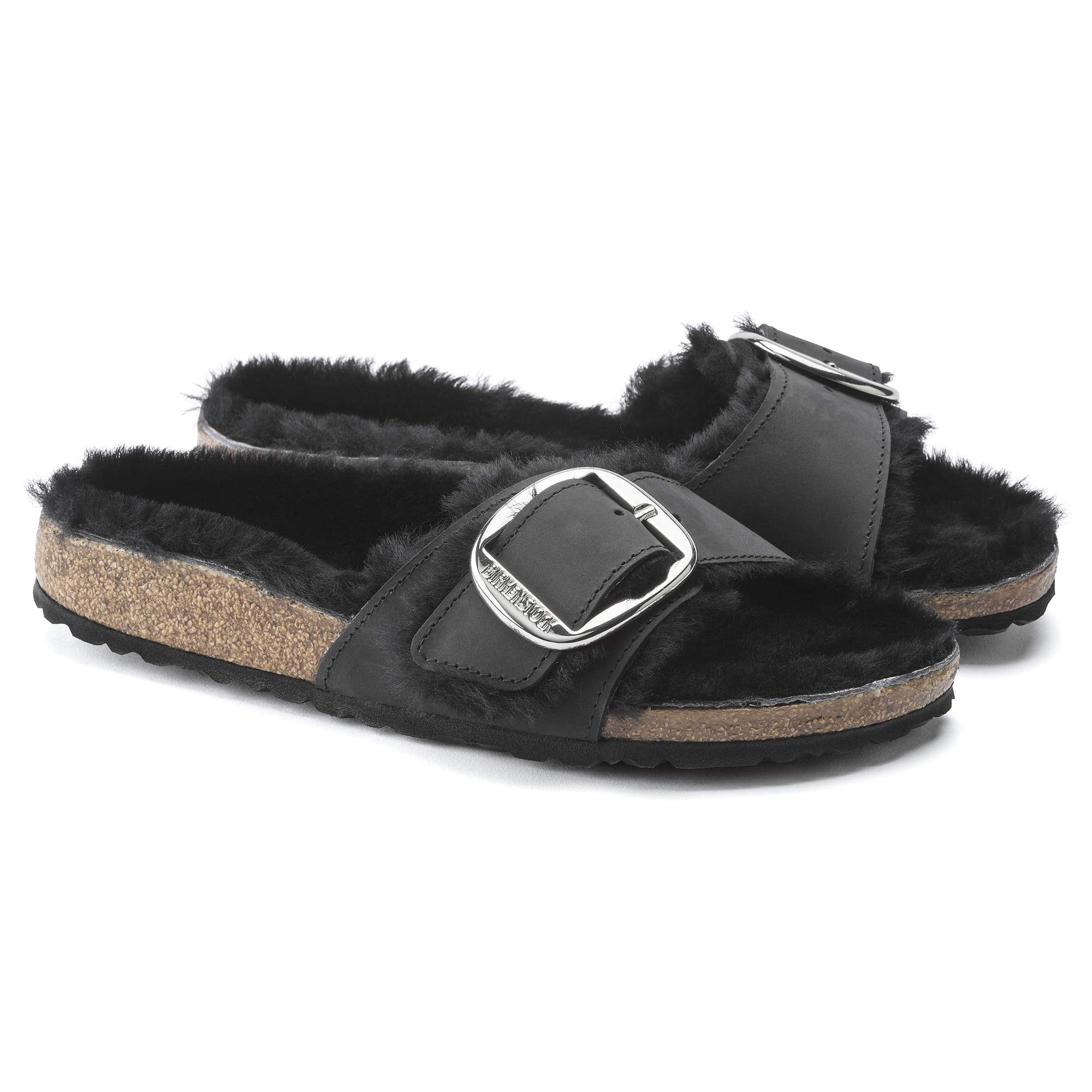 Madrid Big Buckle Shearling Oiled Leather - Image 4