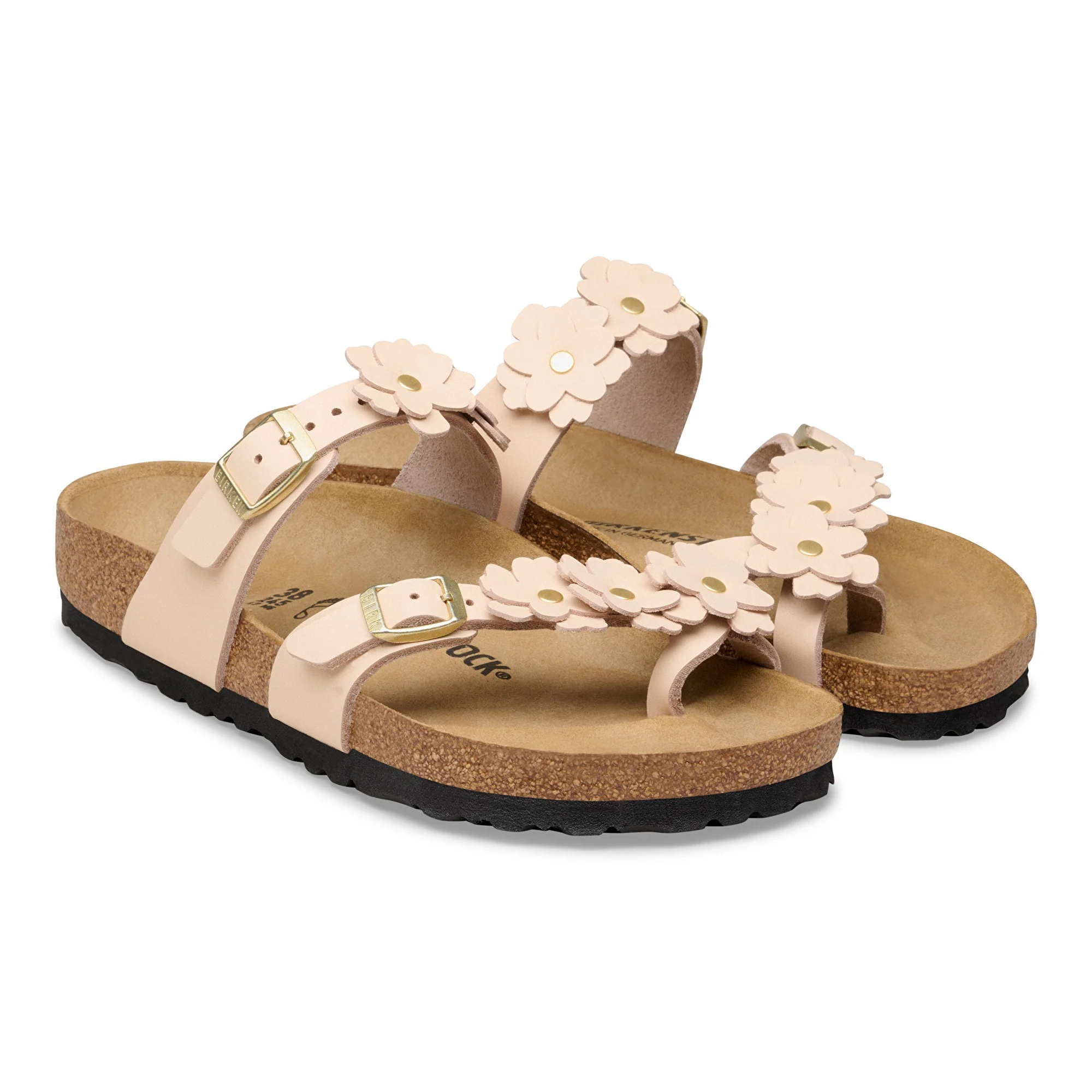 Mayari Flower Embellishment Natural Leather Light Rose - Image 7