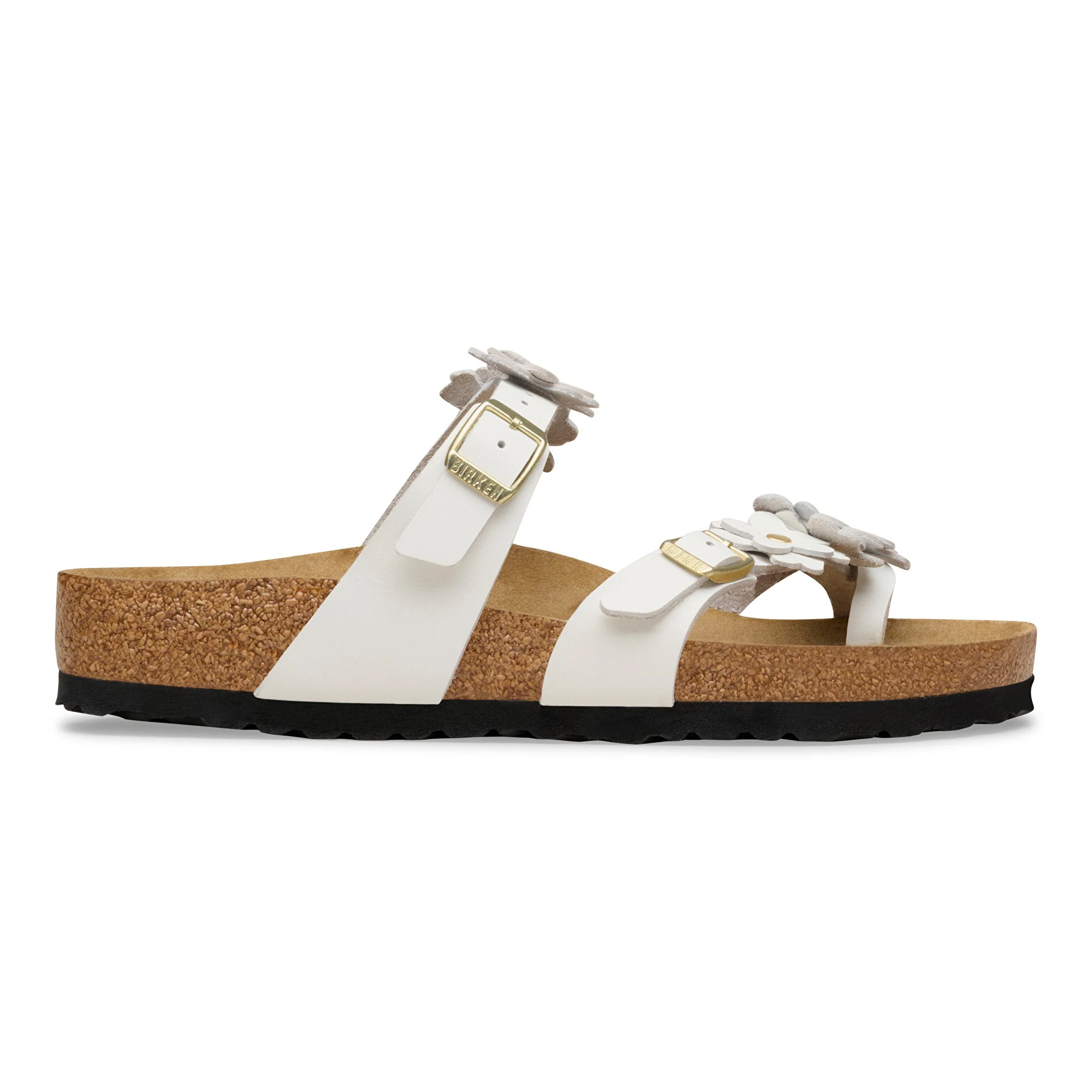 Mayari Flower Embellishment Natural Leather white - Image 5