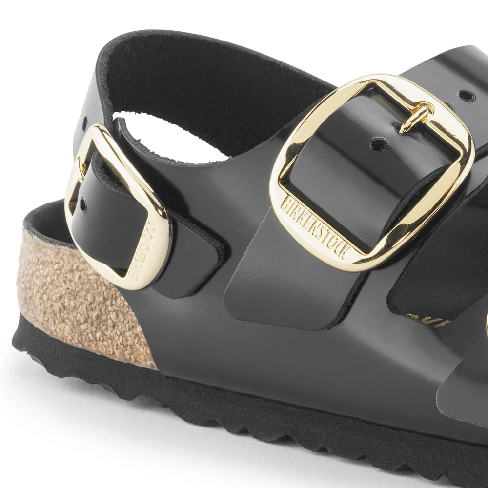 Milano Big Buckle Natural Leather Patent - Image 6