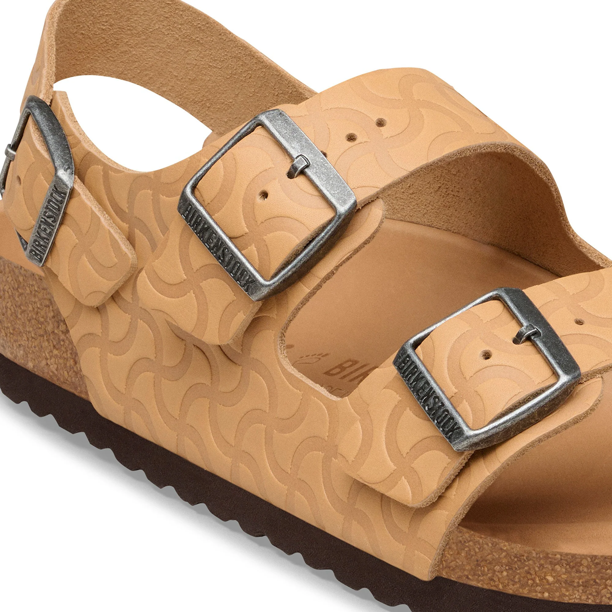 Milano BS Natural Leather Embossed Nature Semi Veg Tan - Image 6