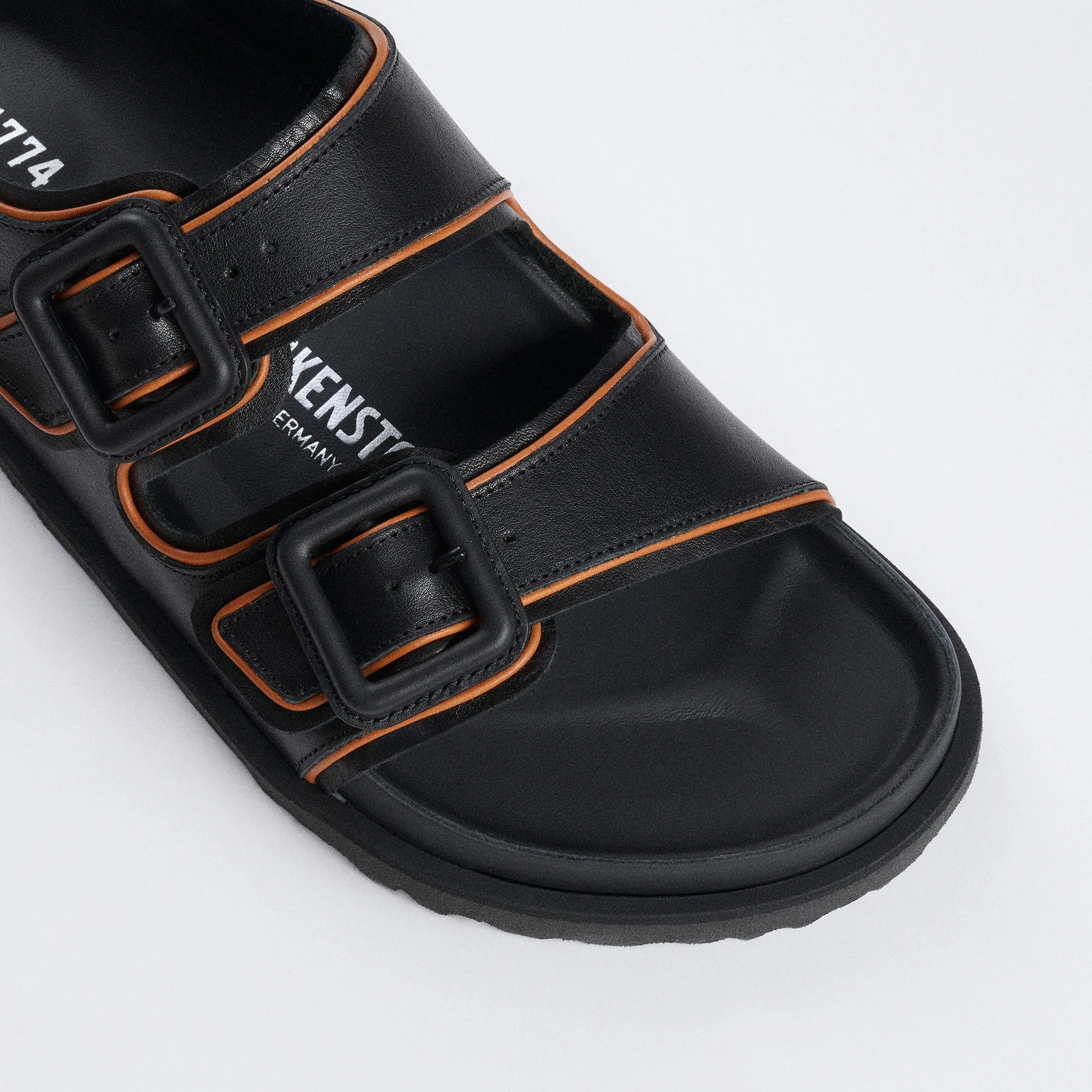 Milano Leather Buckle 1774 Natural Leather Black - Image 5