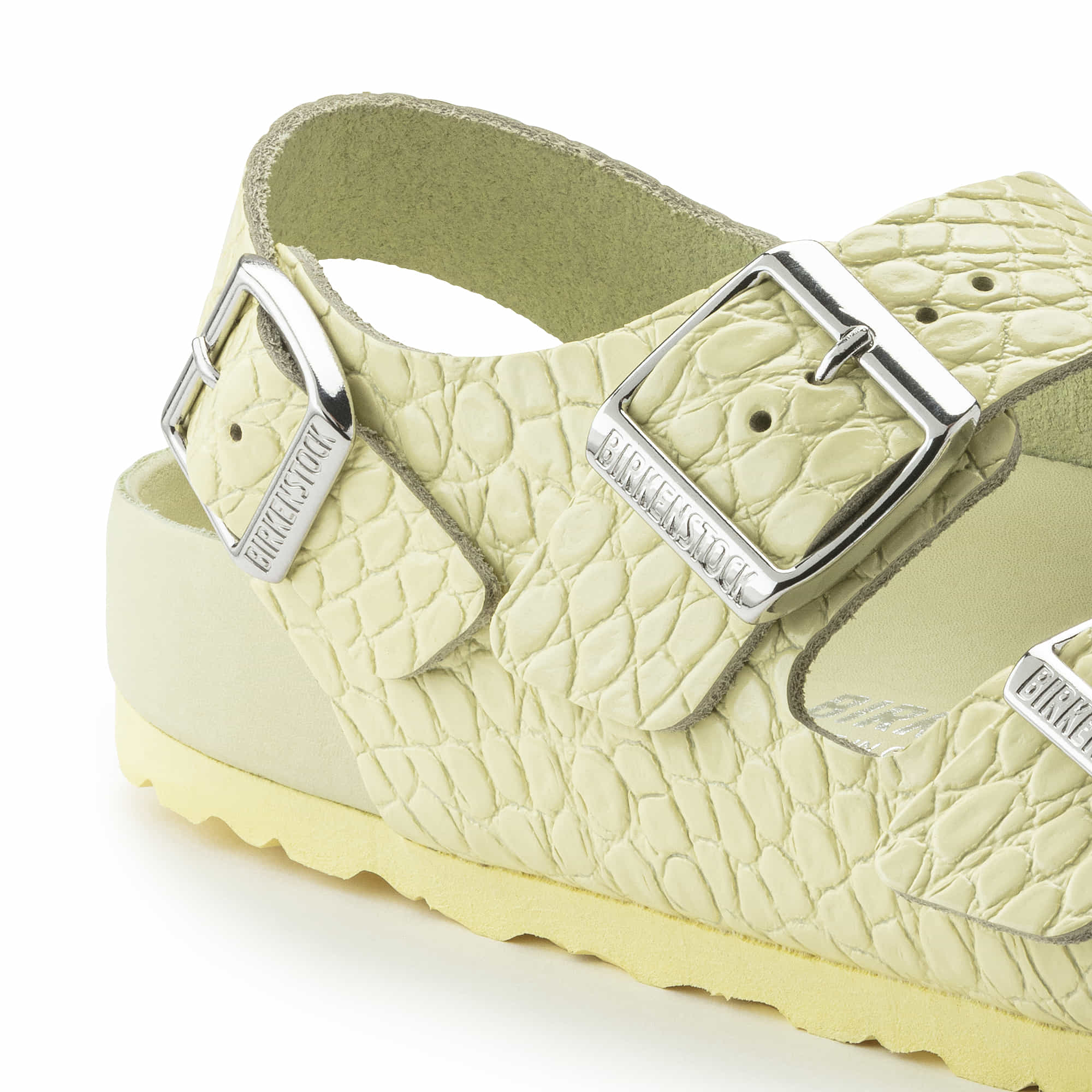 Milano Rivet Logo Embossed Natural Leather - Image 6