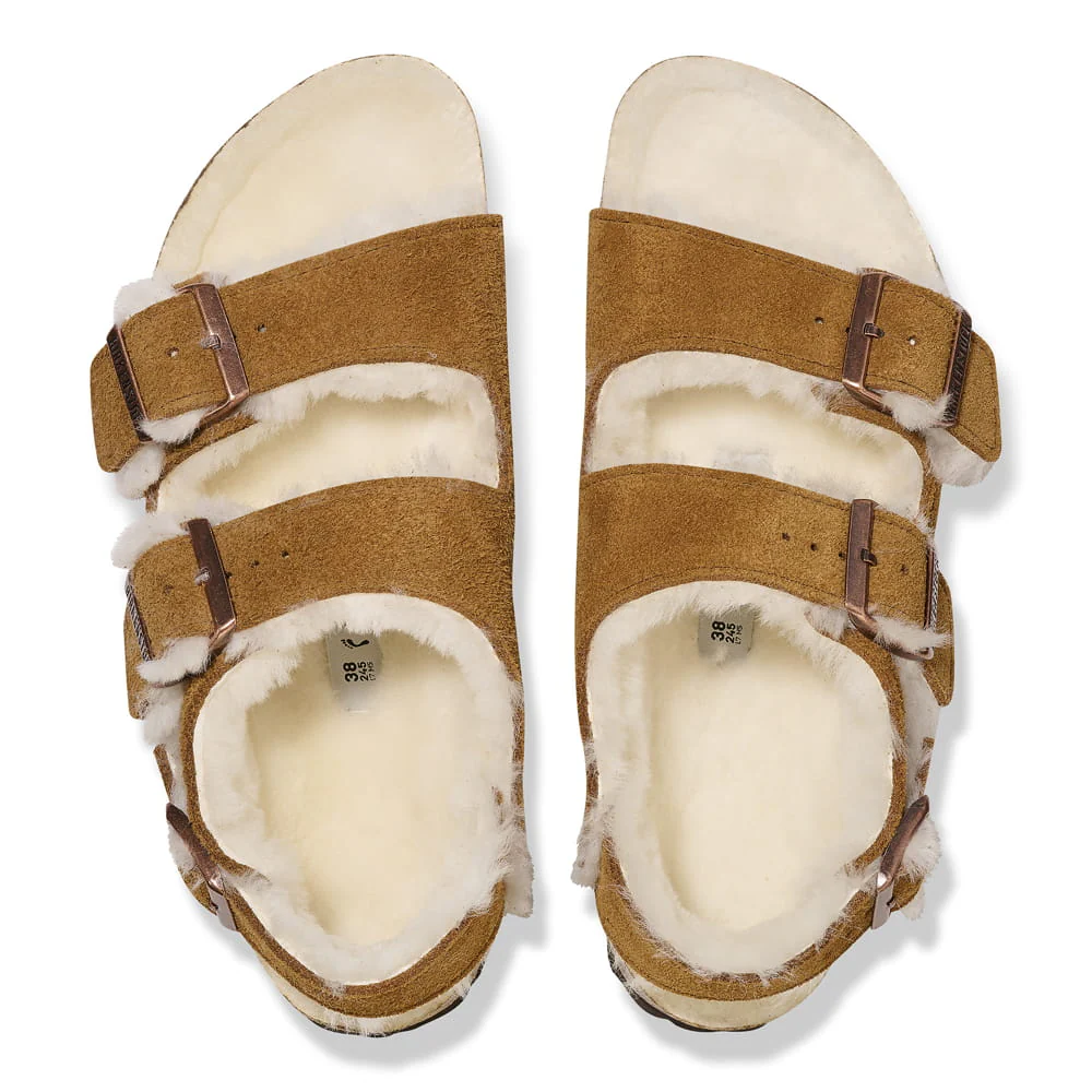 Milano Suede Shearling Suede Leather Shearling - Image 4