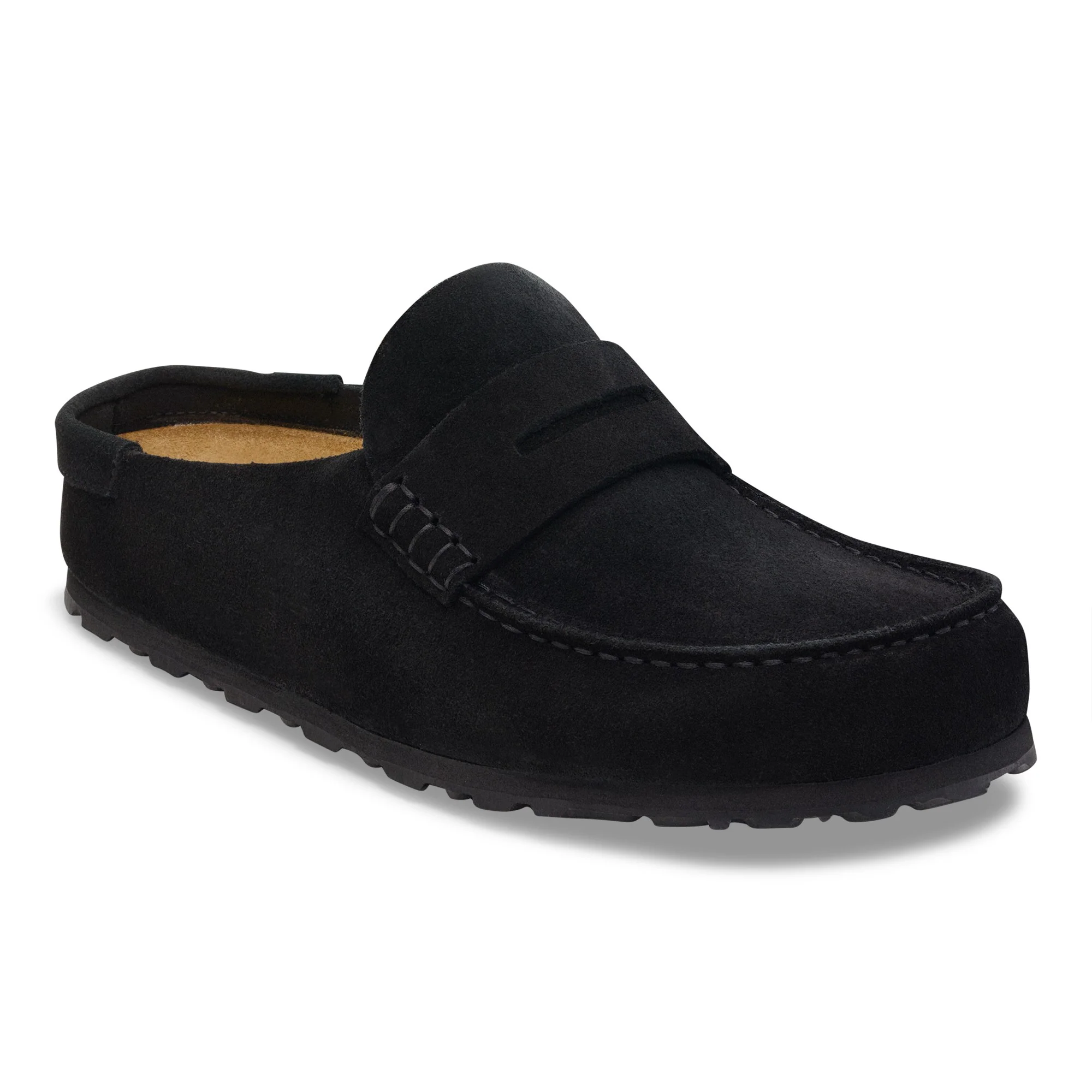 Naples Wrapped Suede Leather Black