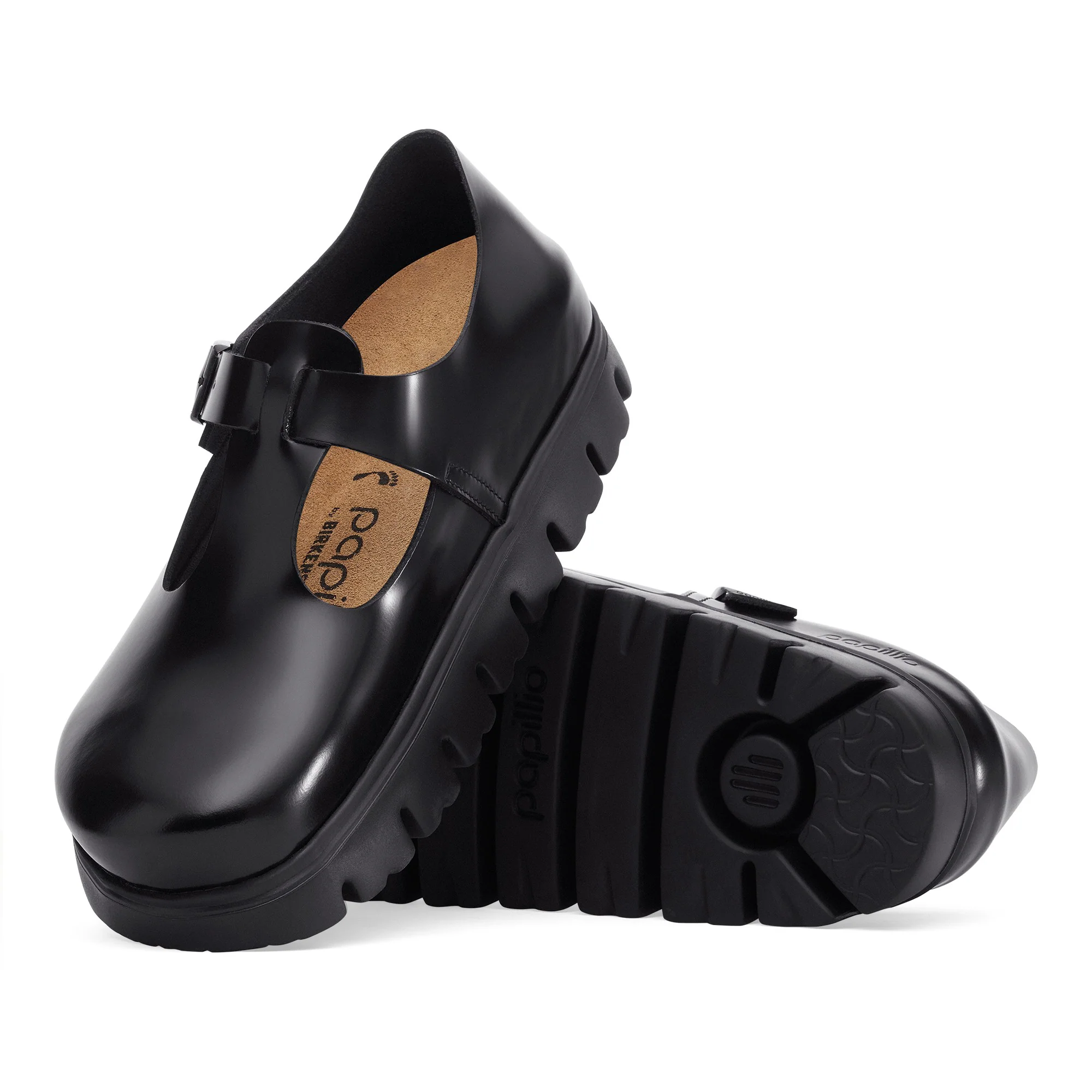 Paris Chunky Natural Leather Black - Image 2