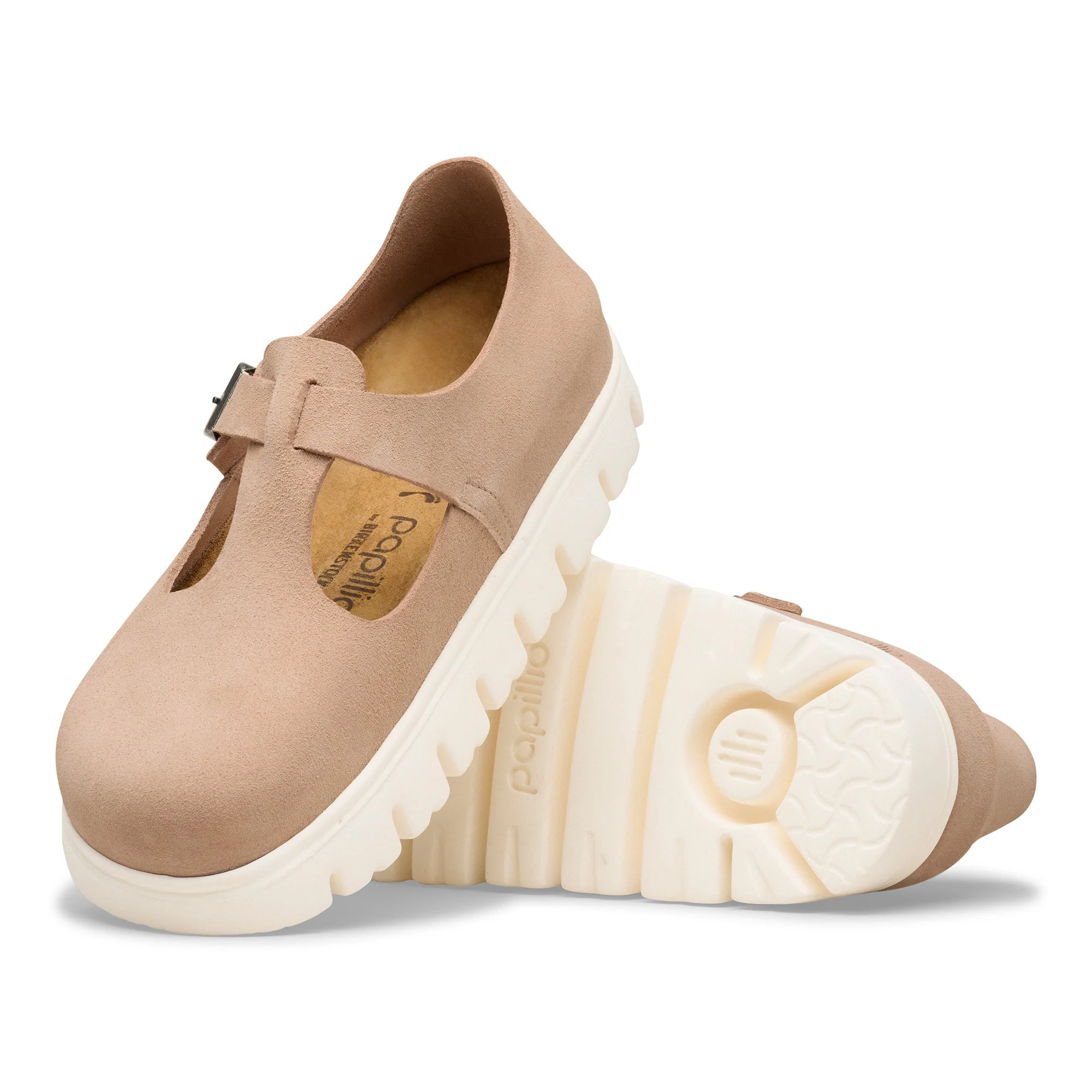 Paris Chunky Suede Leather Warm Sand - Image 2