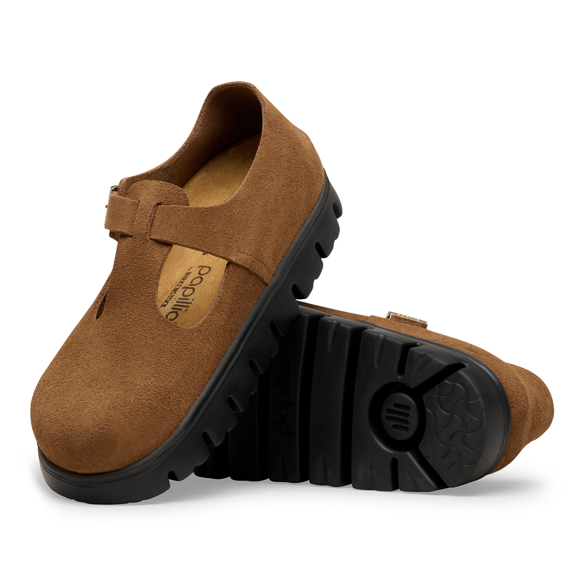 Paris Chunky Suede Leather Dark Tea - Image 2