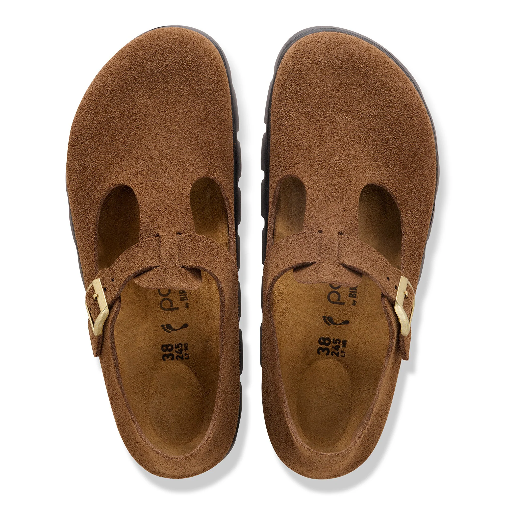 Paris Chunky Suede Leather Dark Tea - Image 4