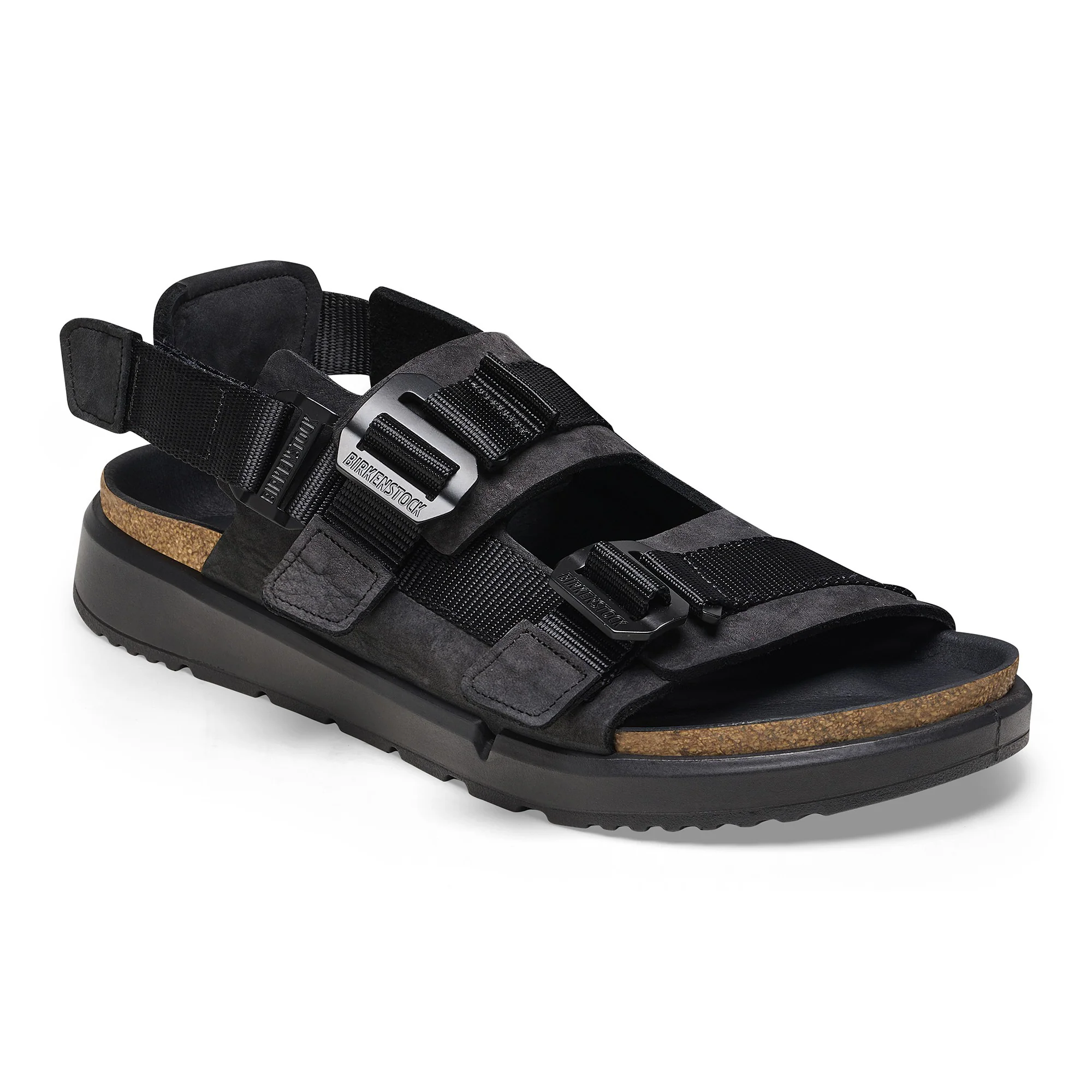 Shinjuku Natural Leather/Textile Black