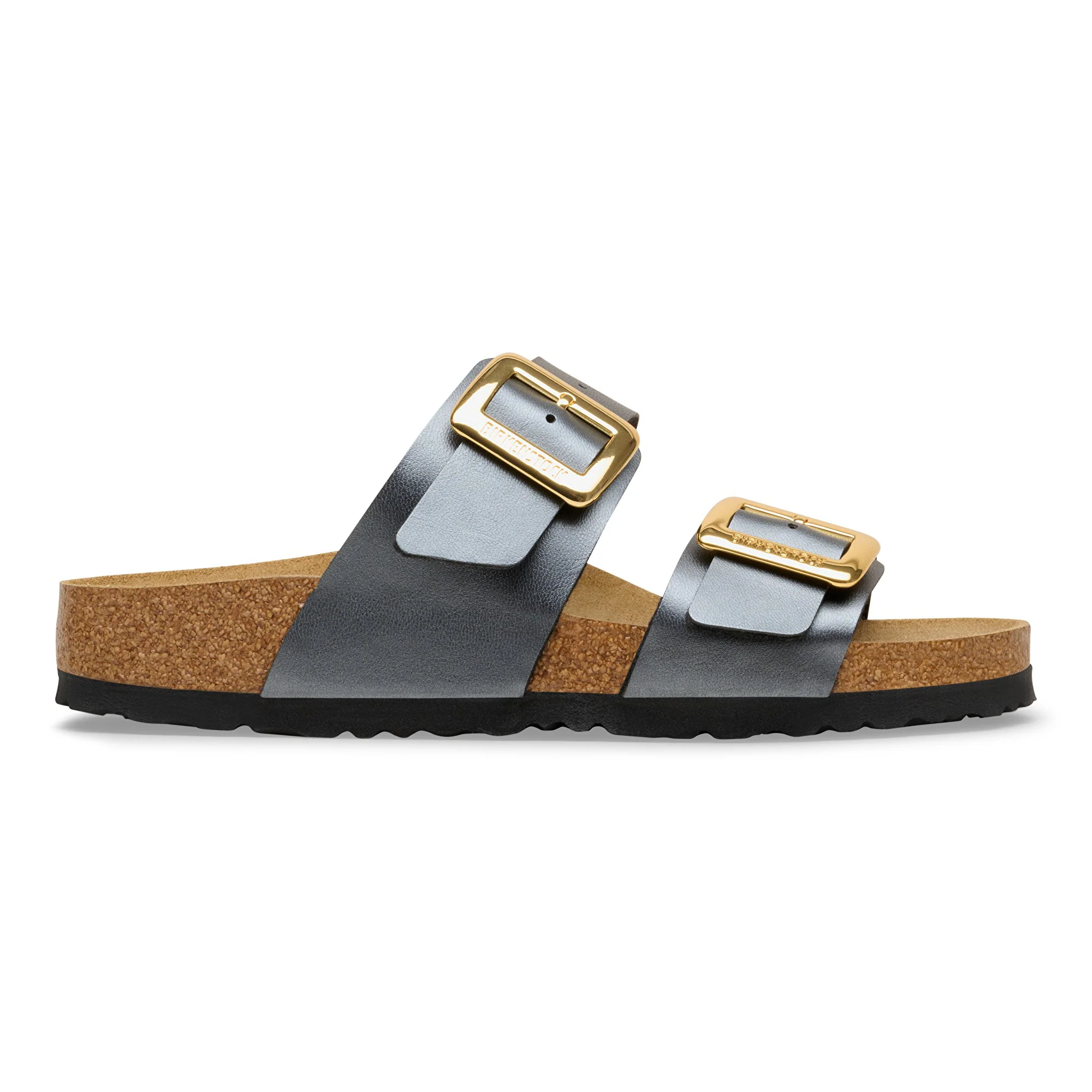 Sydney Cushion Buckle Birko-Flor Metallic Black - Image 5