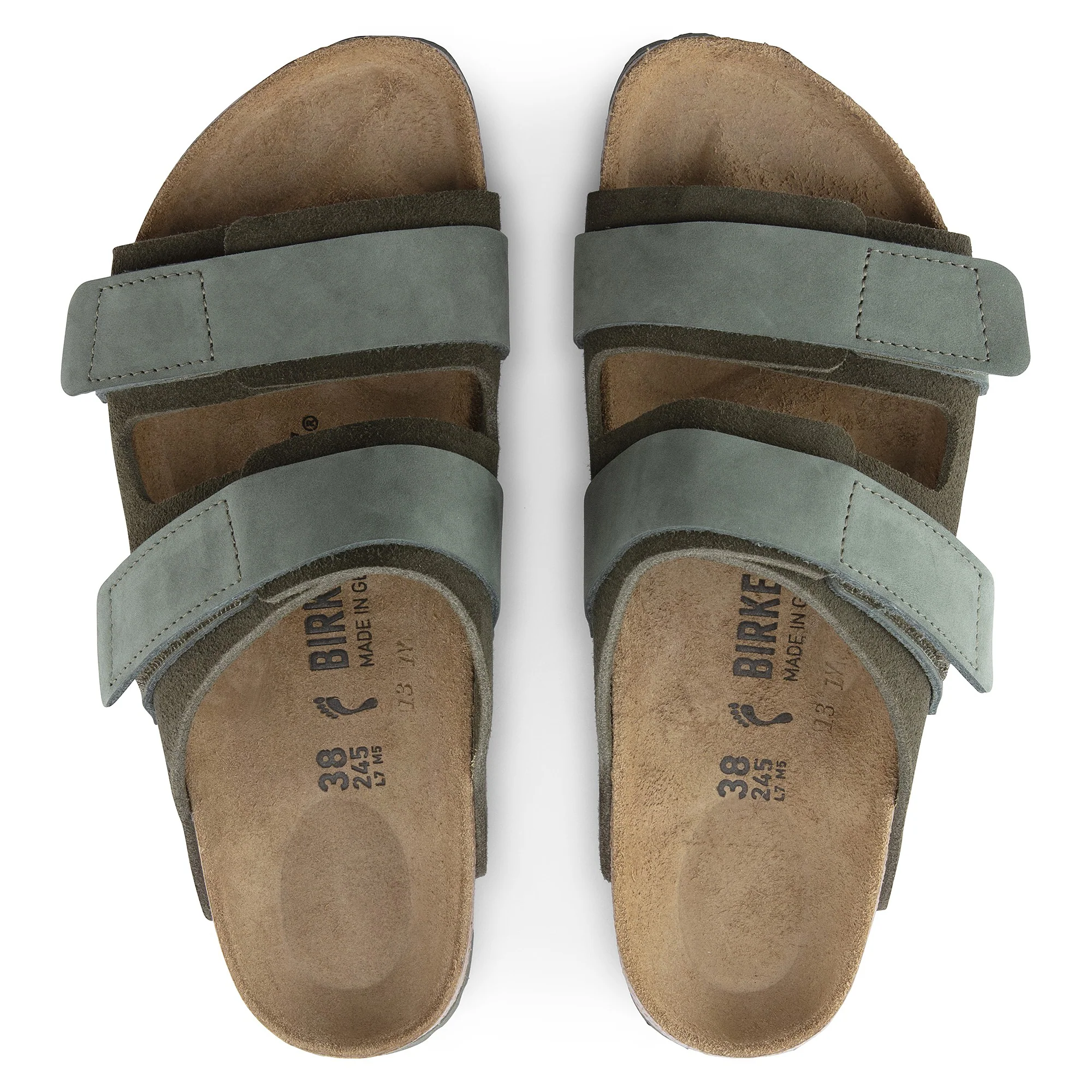 Uji Nubuck Leather/Suede Thyme - Image 2