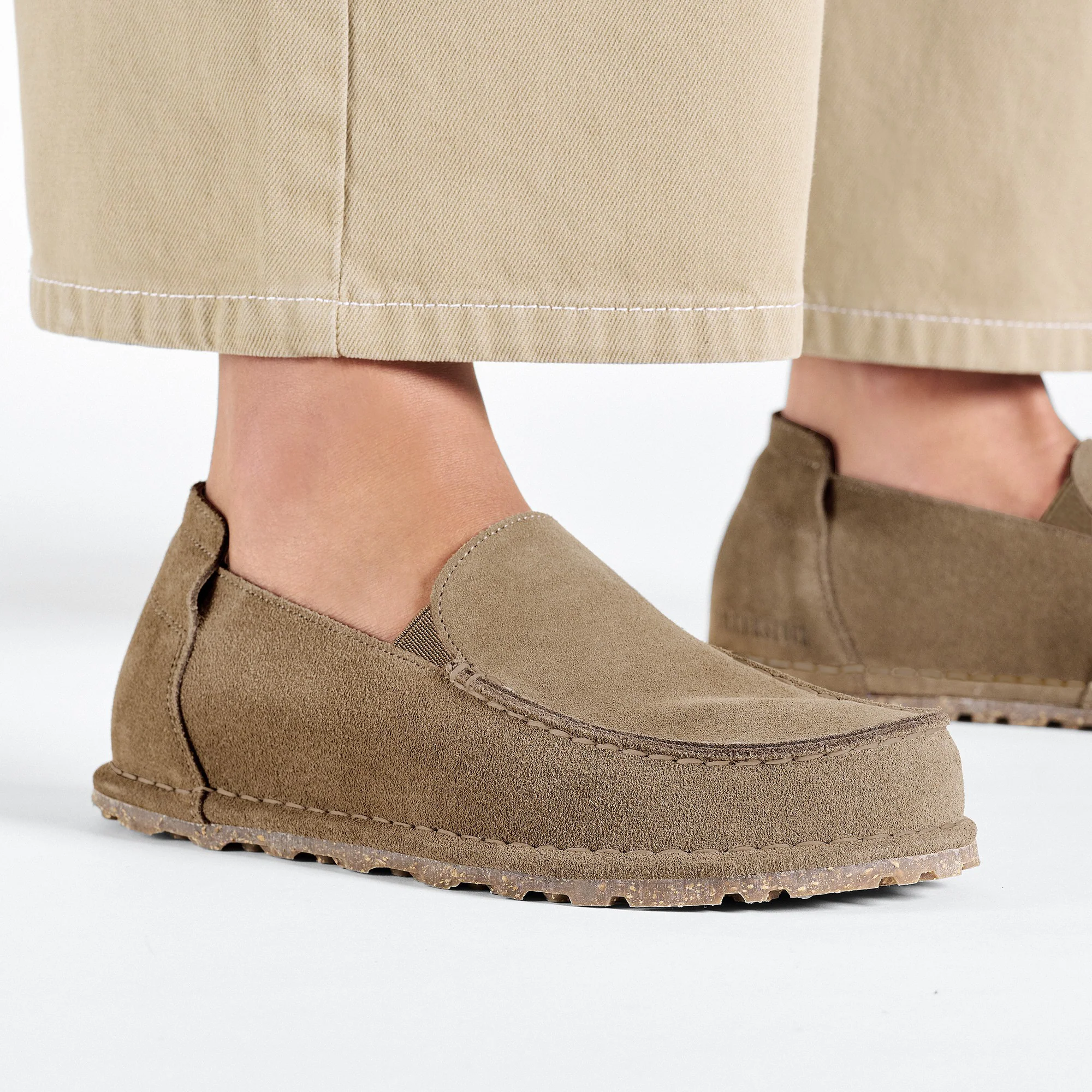Utti Slip On Suede Leather Gray Taupe - Image 11