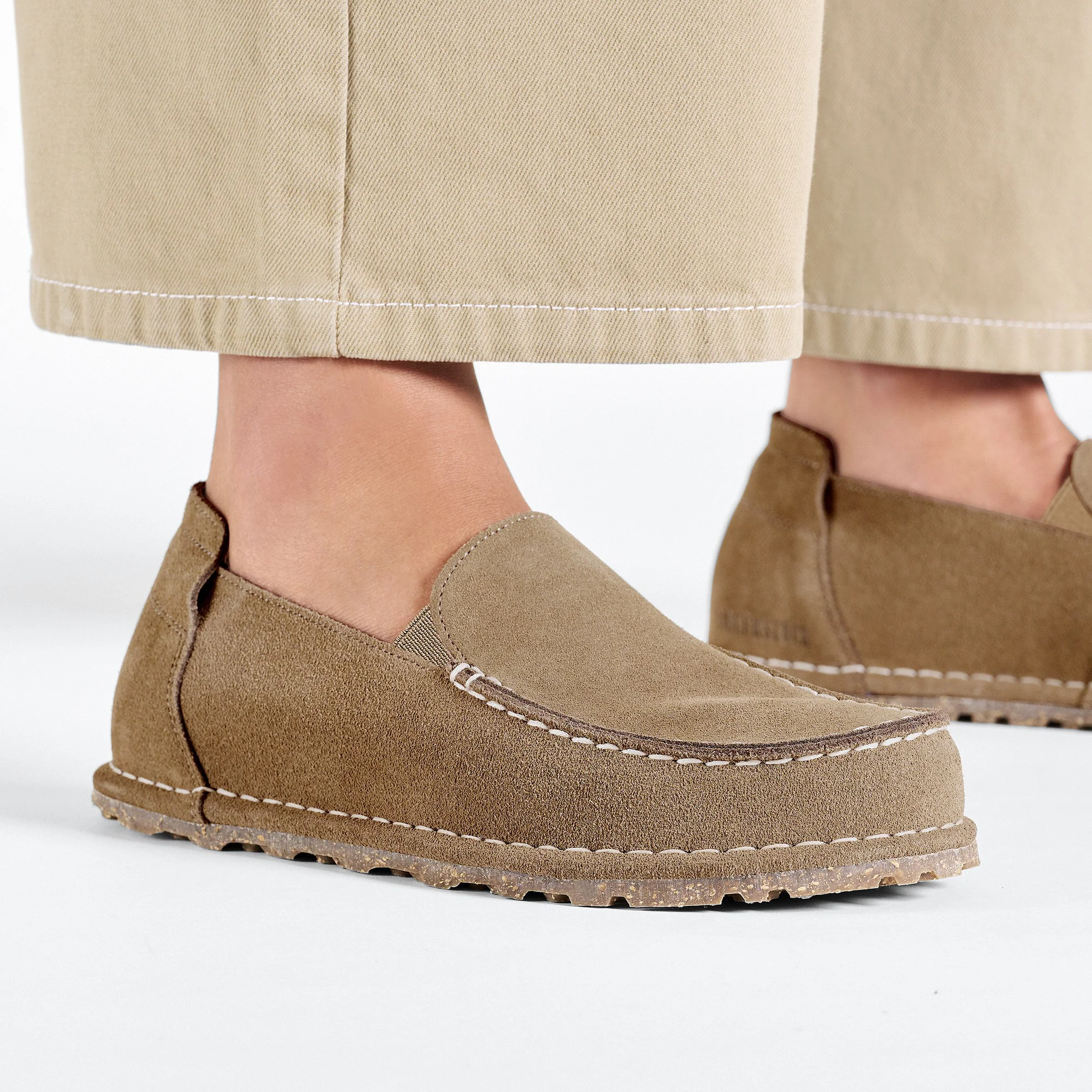 Utti Slip On Suede Leather Gray Taupe - Image 9